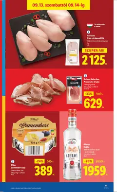 Lidl akciós ujság - amely érvényes a következő dátumtól: 11.09.2025 | Oldal: 41