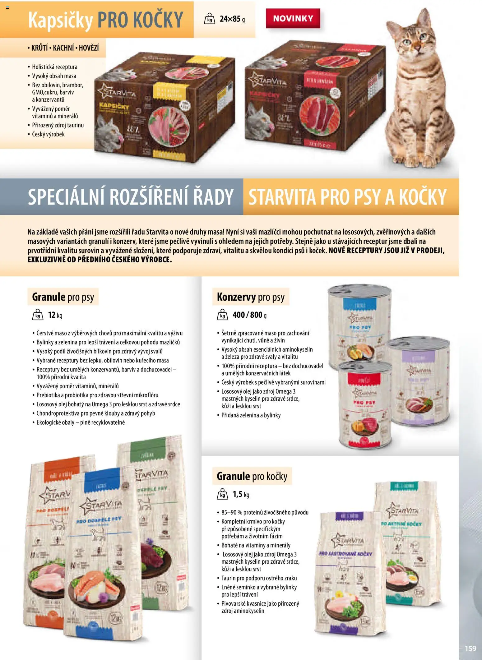 Mountfield katalog od 02.04.2026 | Strana: 159 | Produkty: Olej, Granule pro psy, Krmivo pro kočky, Zelenina