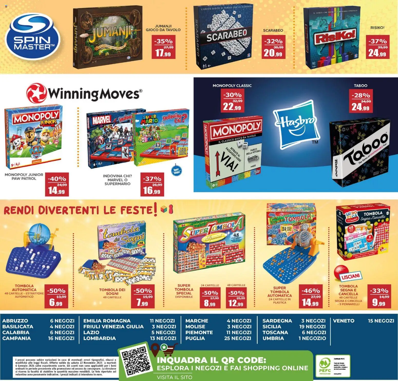 Volantino Happy Casa del 22.11.2025 | Pagina: 40 | Prodotti: The, Gioco, Pennarelli, Tavolo