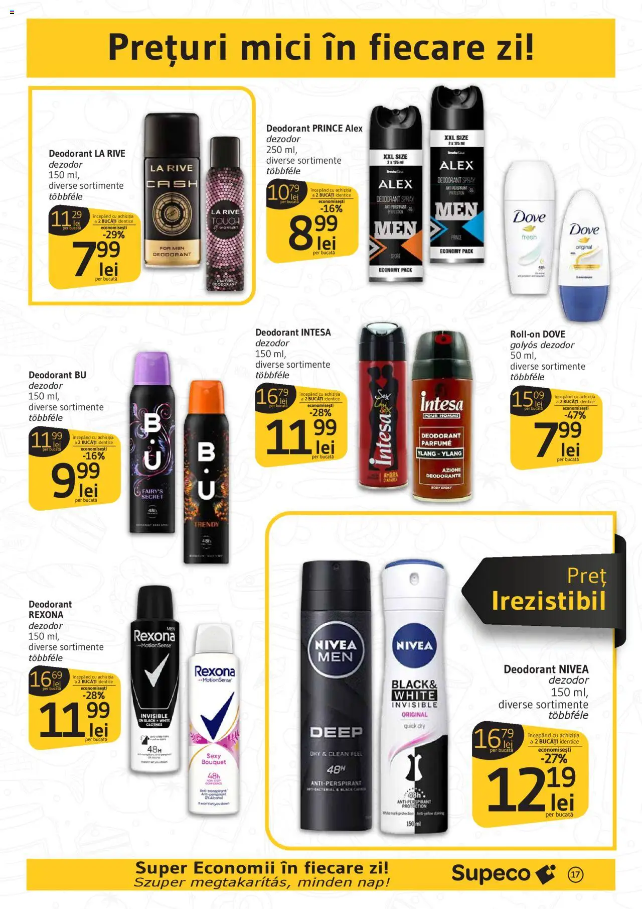 Catalog Supeco Bilingv – valabil de la 21.08.2025 | Pagină: 17 | Produse: Pomelo, Mici, Deodorant, Antiperspirant