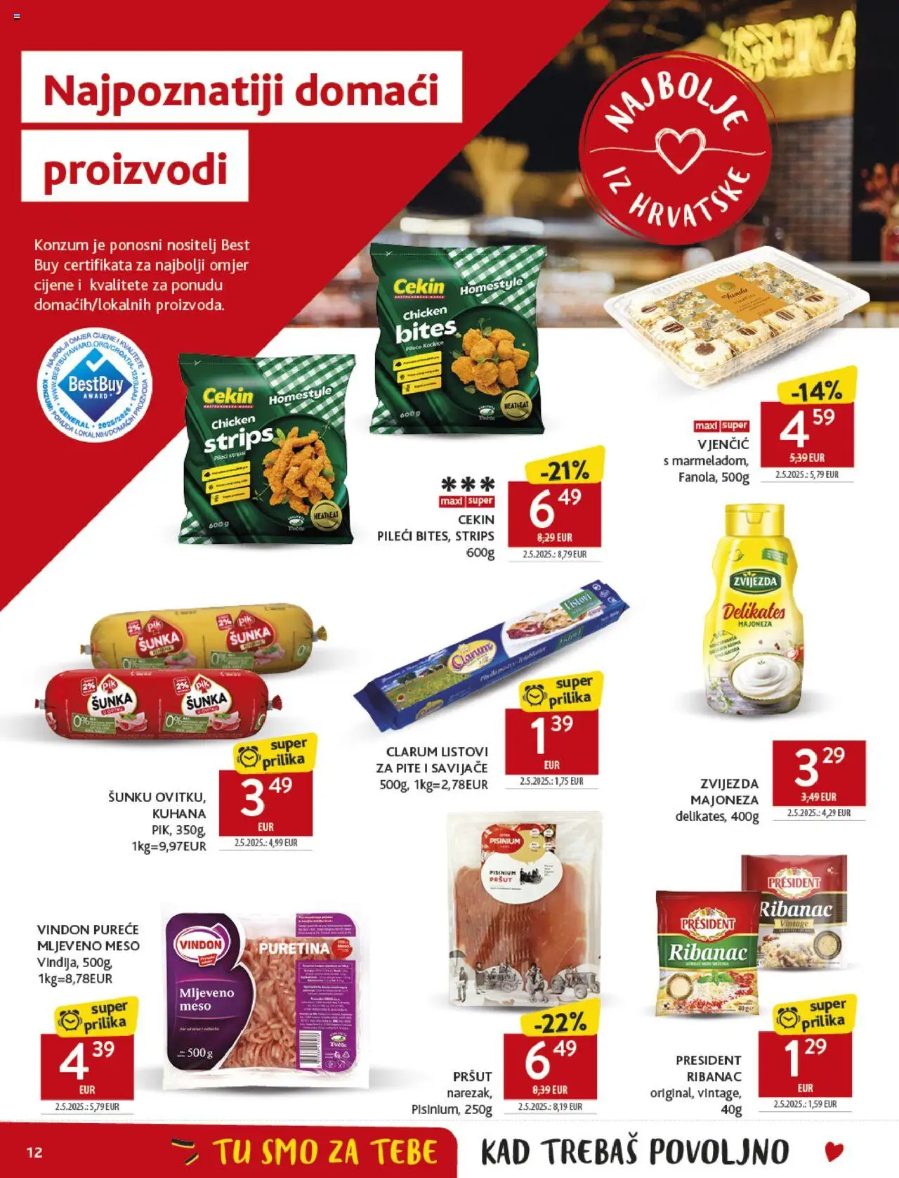 Konzum HR akciós ujság - amely érvényes a következő dátumtól: 17.09.2025 | Oldal: 12
