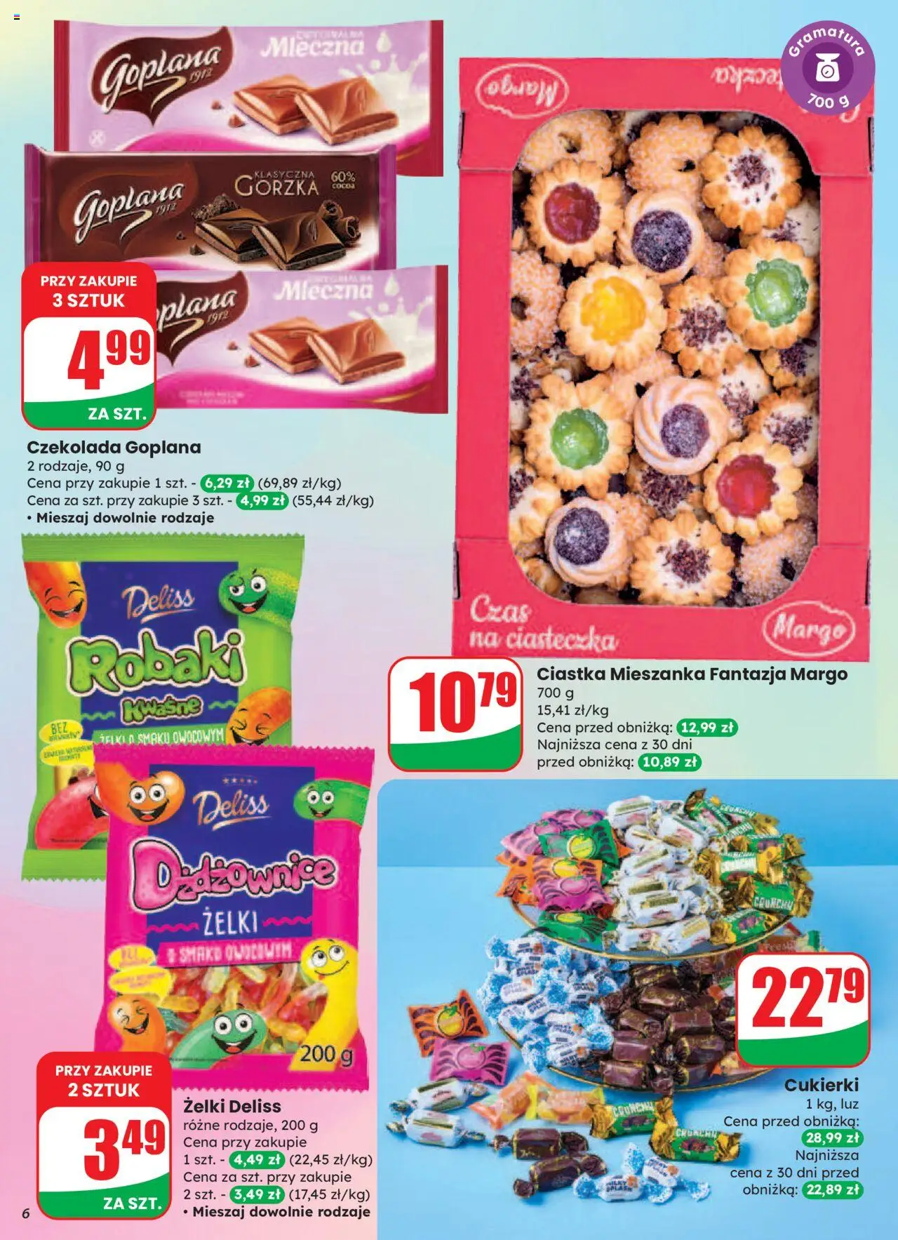Dino Gazetka od 20.08.2025 | Strona: 6 | Produkty: Żelki, Czekolada, Ciastka, Ciasteczka