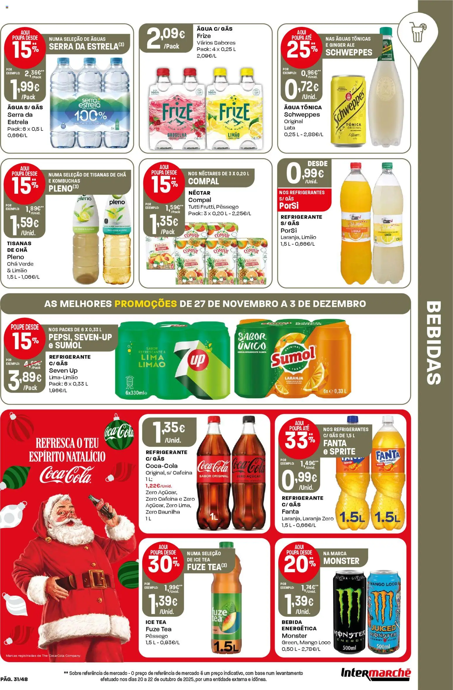Intermarché - Black Friday │ válido de 27.11.2025 | Página: 31 | Produtos: Agua, Fanta, Base, Açúcar