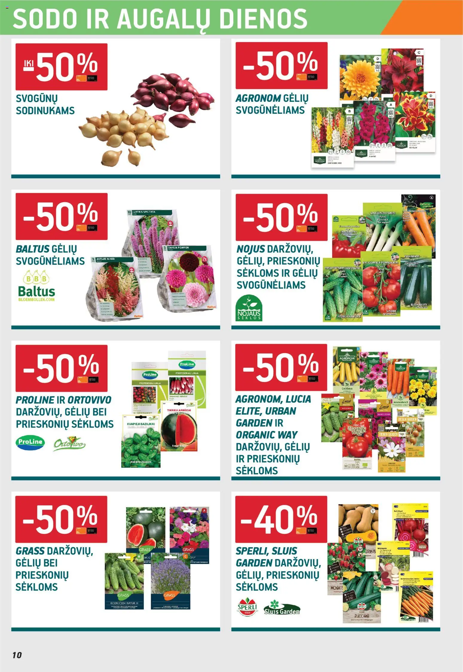 ERMITAŽAS akcijos nuo 02.03.2026 | Puslapis: 10 | Prekių: Sėklos, Pomidorai