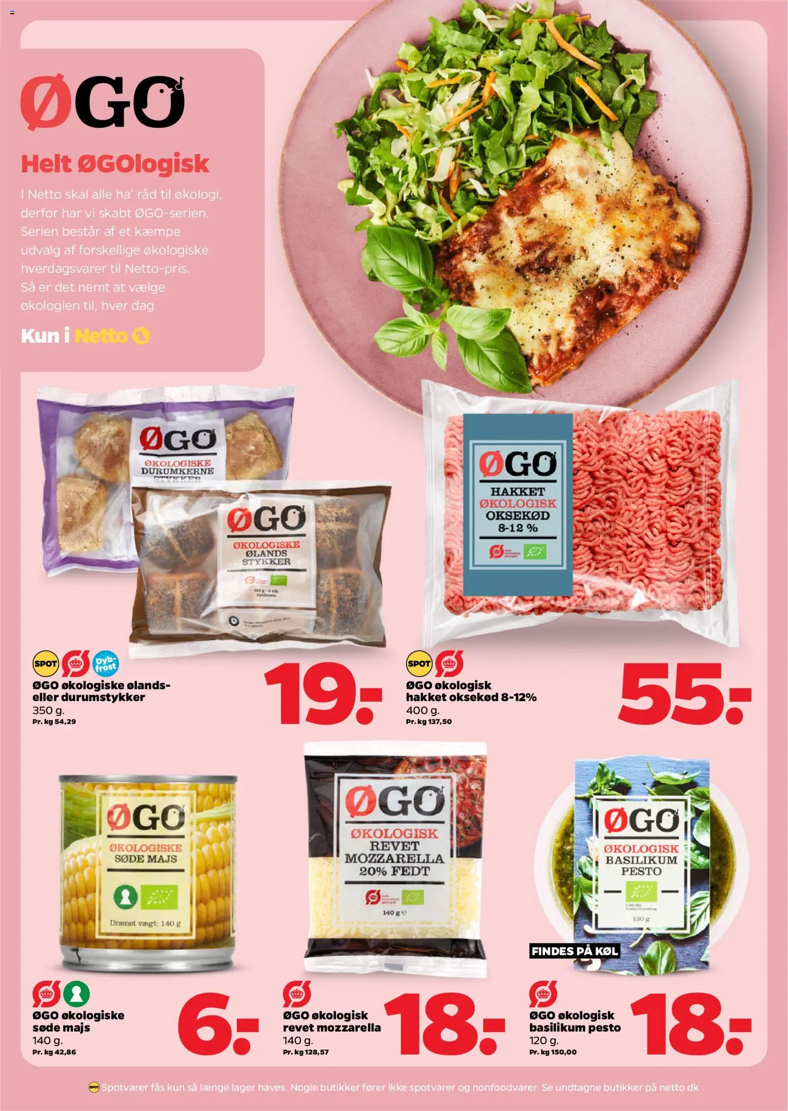Netto tilbudsavis – gyldig fra 17.01.2026 | Side: 12 | Produkter: Oksekød, Majs, Pesto, Mozzarella