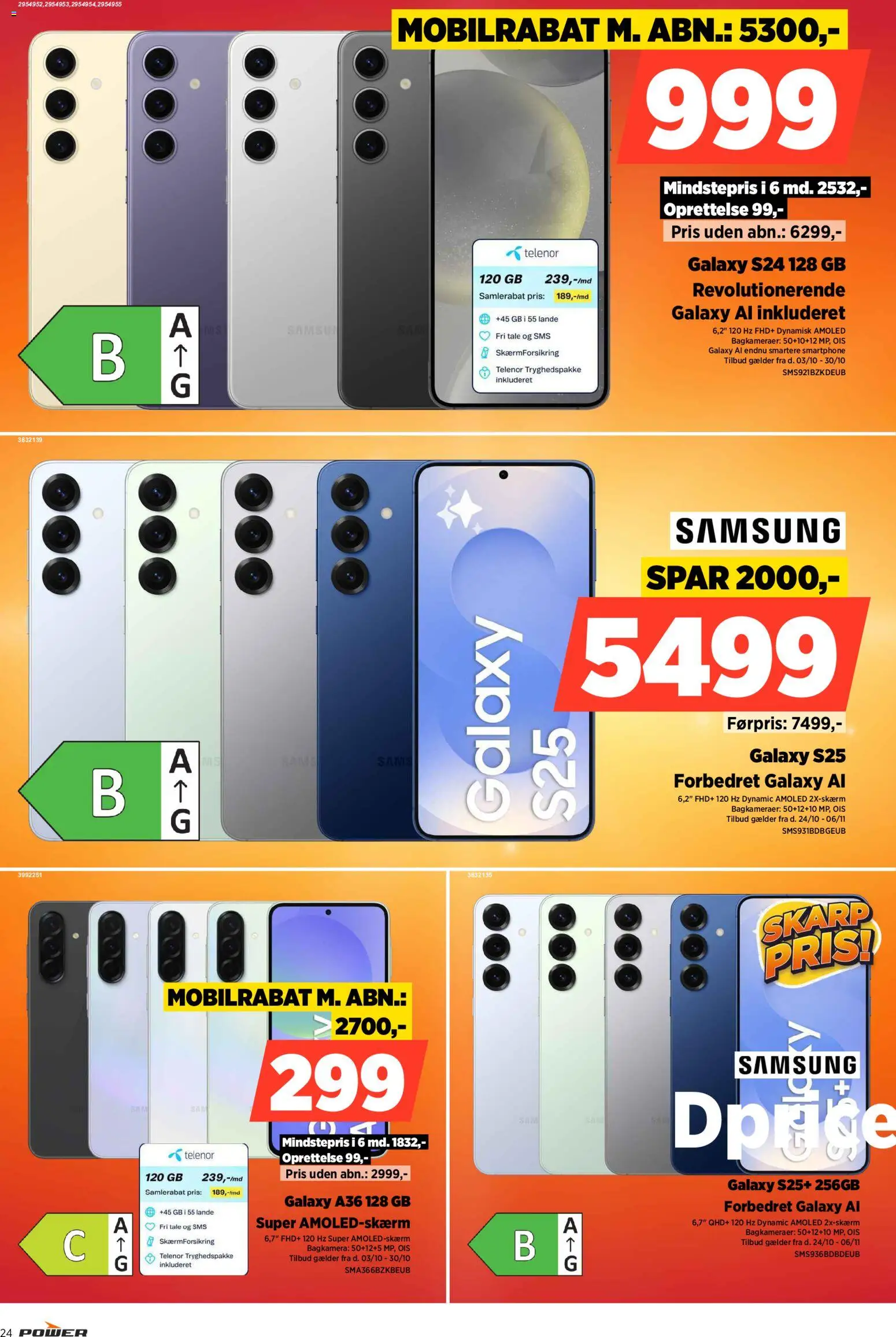 Power tilbudsavis – gyldig fra 24.10.2025 | Side: 24 | Produkter: Smartphone