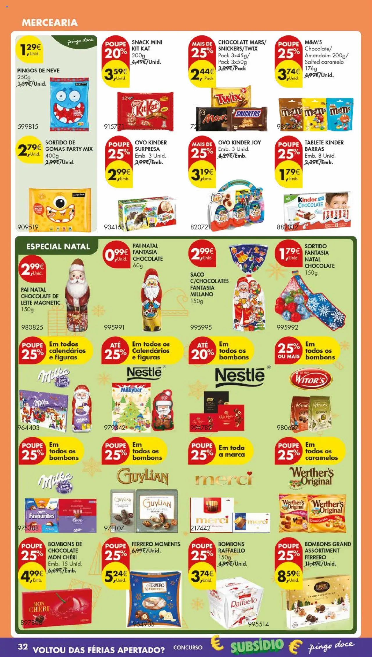 Pingo Doce folheto │ válido de 21.10.2025 | Página: 42 | Produtos: Ovo kinder, Nestlé, Chocolate, Gomas