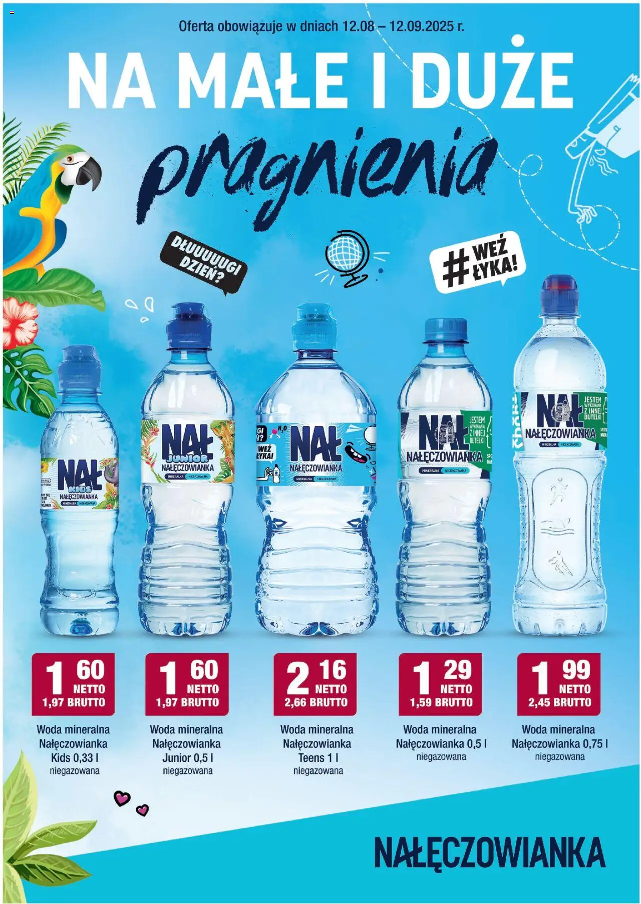 Makro Gazetka - Nałęczowianka od 12.08.2025 | Strona: 1 | Produkty: Woda mineralna Nałęczowianka, Woda