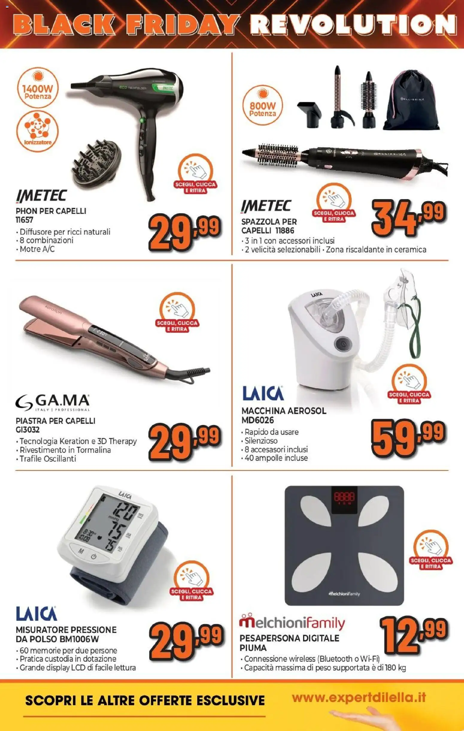 Volantino Expert del 17.11.2025 | Pagina: 13 | Prodotti: Spazzola, Piastra per capelli