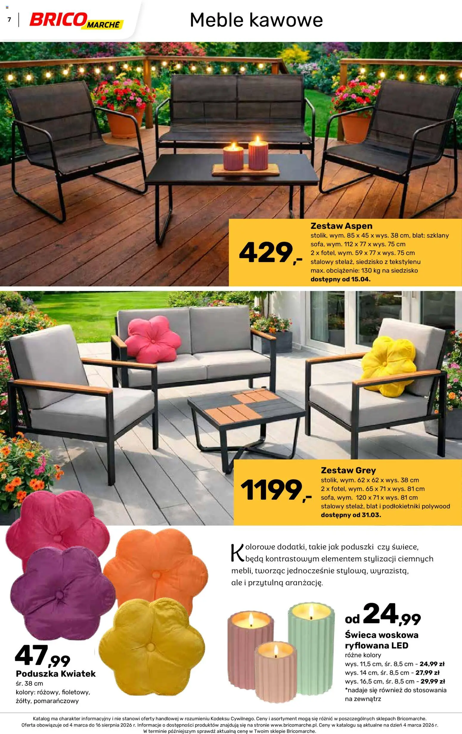 Brico Marché gazetka - Wiosna od 04.03.2026 | Strona: 7 | Produkty: Poduszka