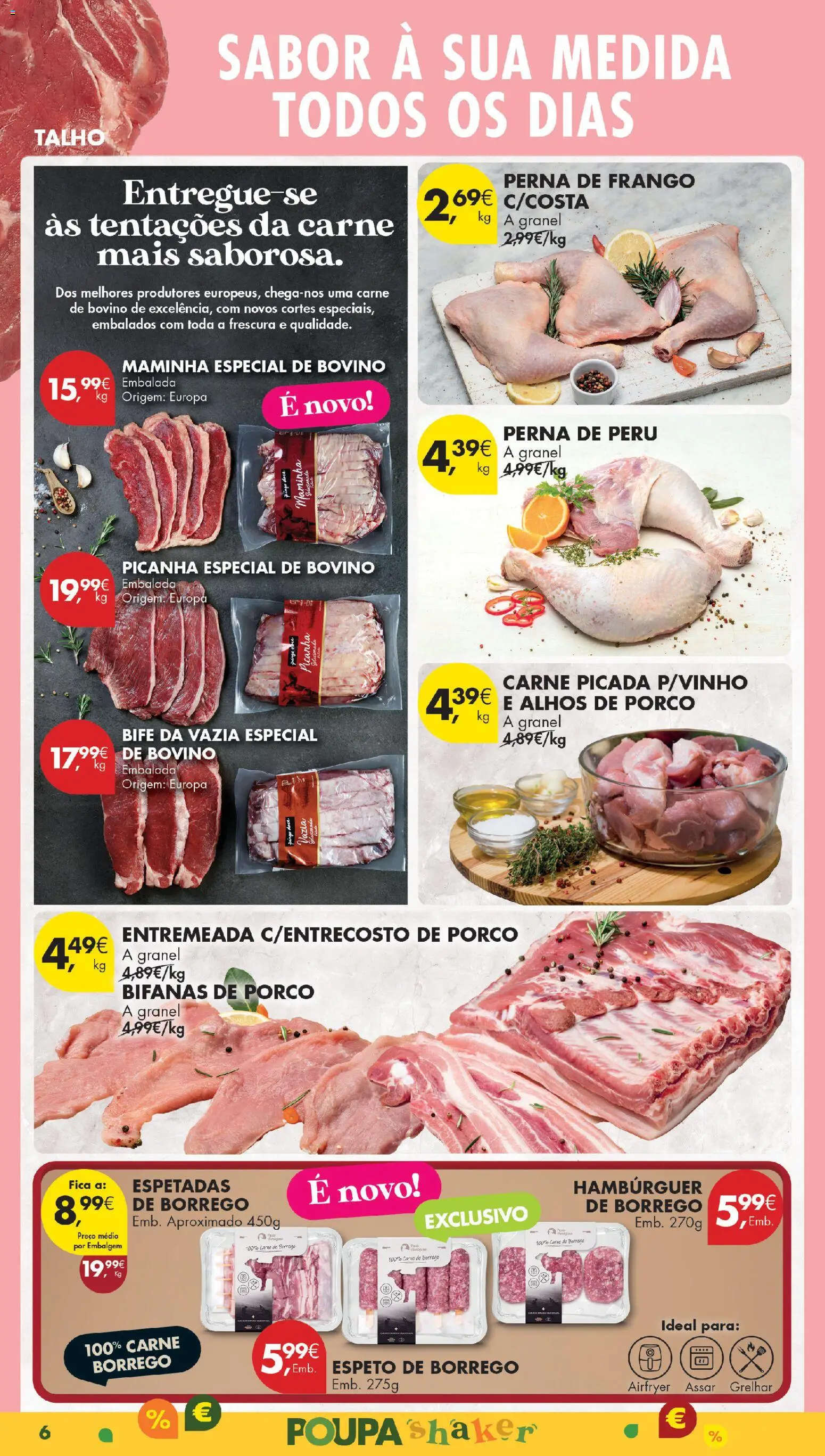 Pingo Doce Black Friday Madeira │ válido de 18.11.2025 | Página: 6 | Produtos: Frango, Hambúrguer, Carne picada, Carne