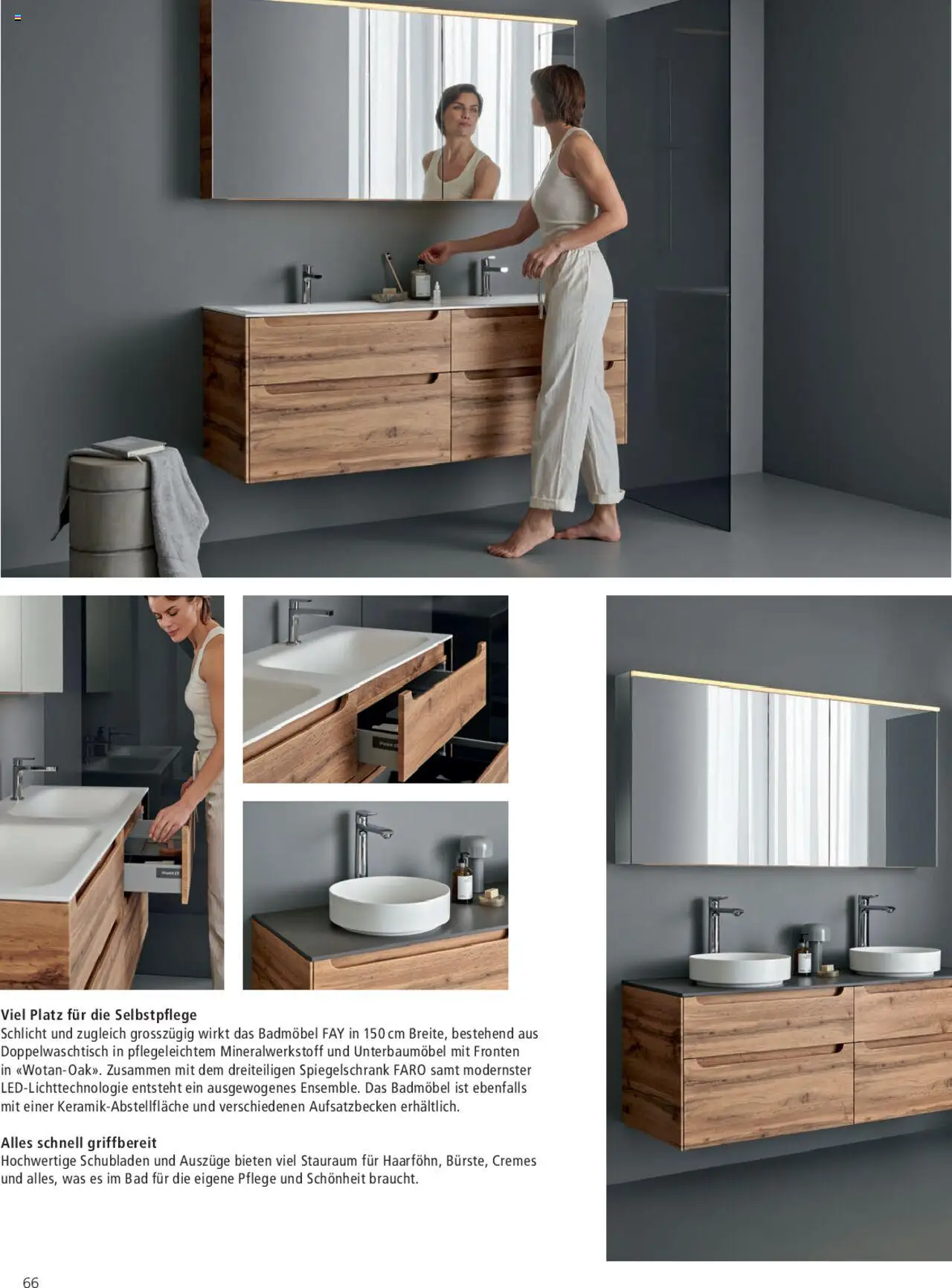 Fust Badezimmermagazin ab 05.05.2025 | Seite: 66 | Produkte: Spiegelschrank, Bad