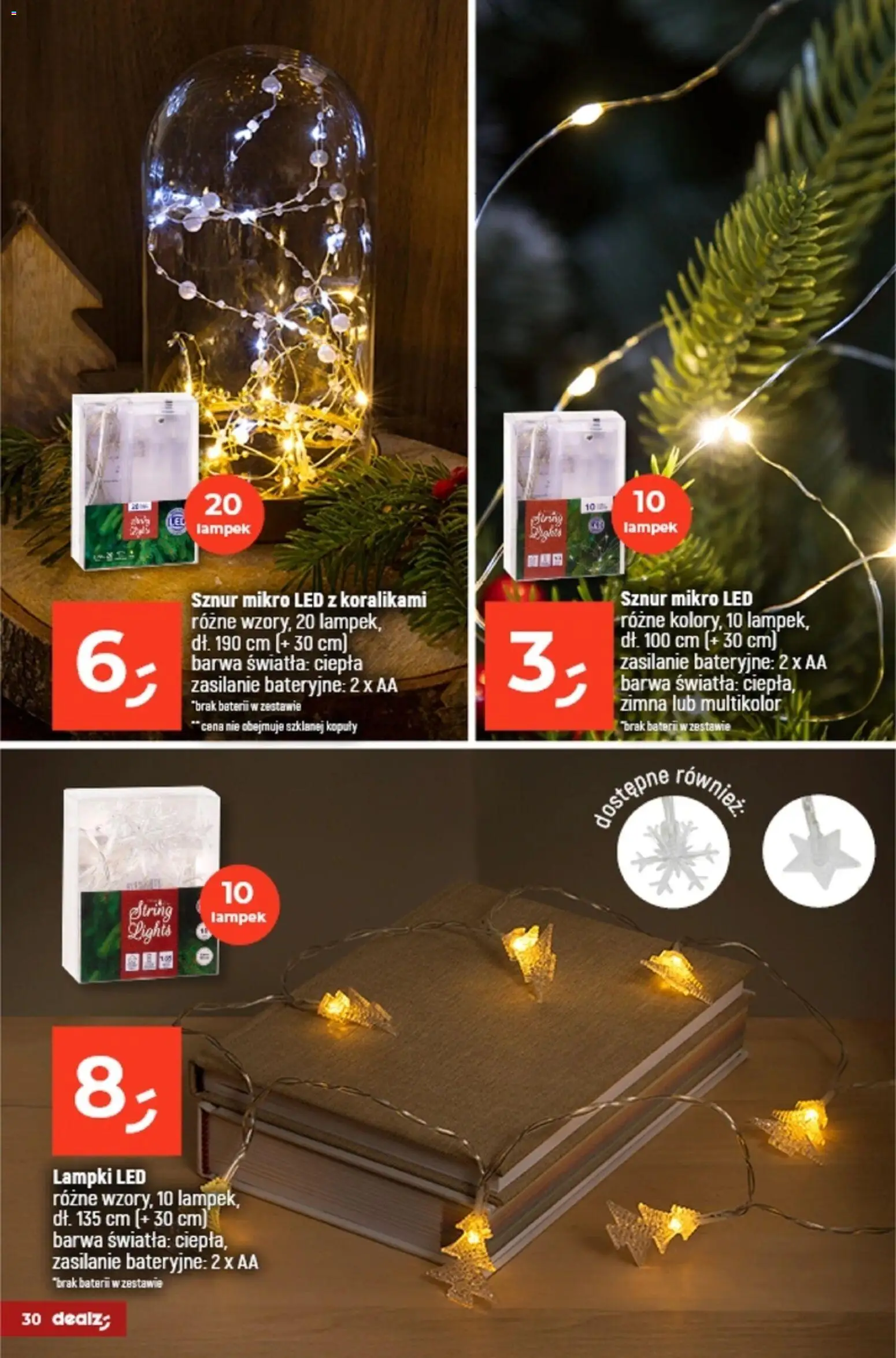 Dealz Gazetka - Dom Pełen Magii od 03.11.2025 | Strona: 30 | Produkty: Lampki