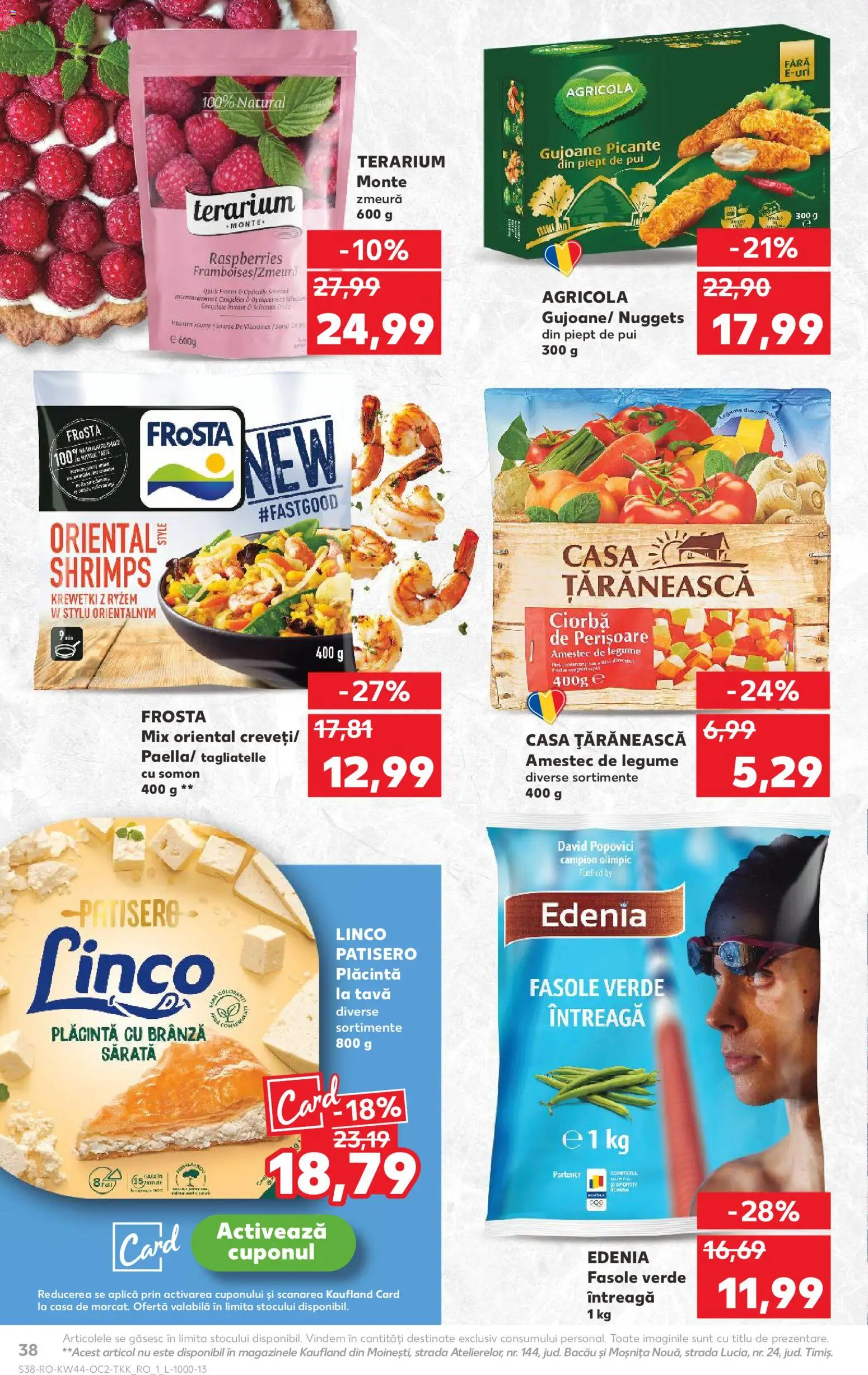 Kaufland RO akciós ujság - amely érvényes a következő dátumtól: 29.10.2025 | Oldal: 38 | Termékek: Nuggets