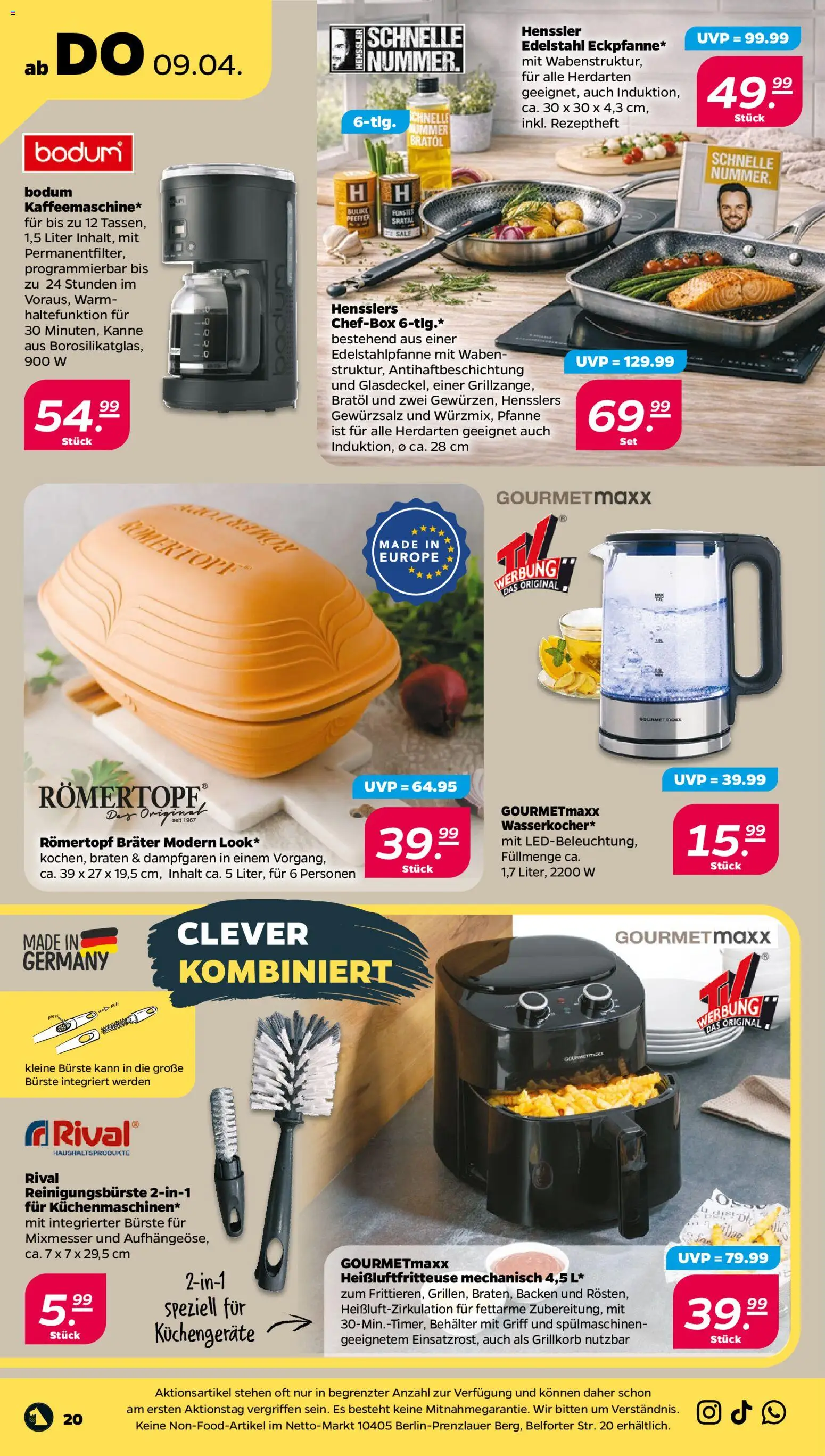 Netto Prospekt 	 – gültig ab 07.04.2026 | Seite: 26 | Produkte: Gewürzsalz, Bürste, Heißluftfritteuse