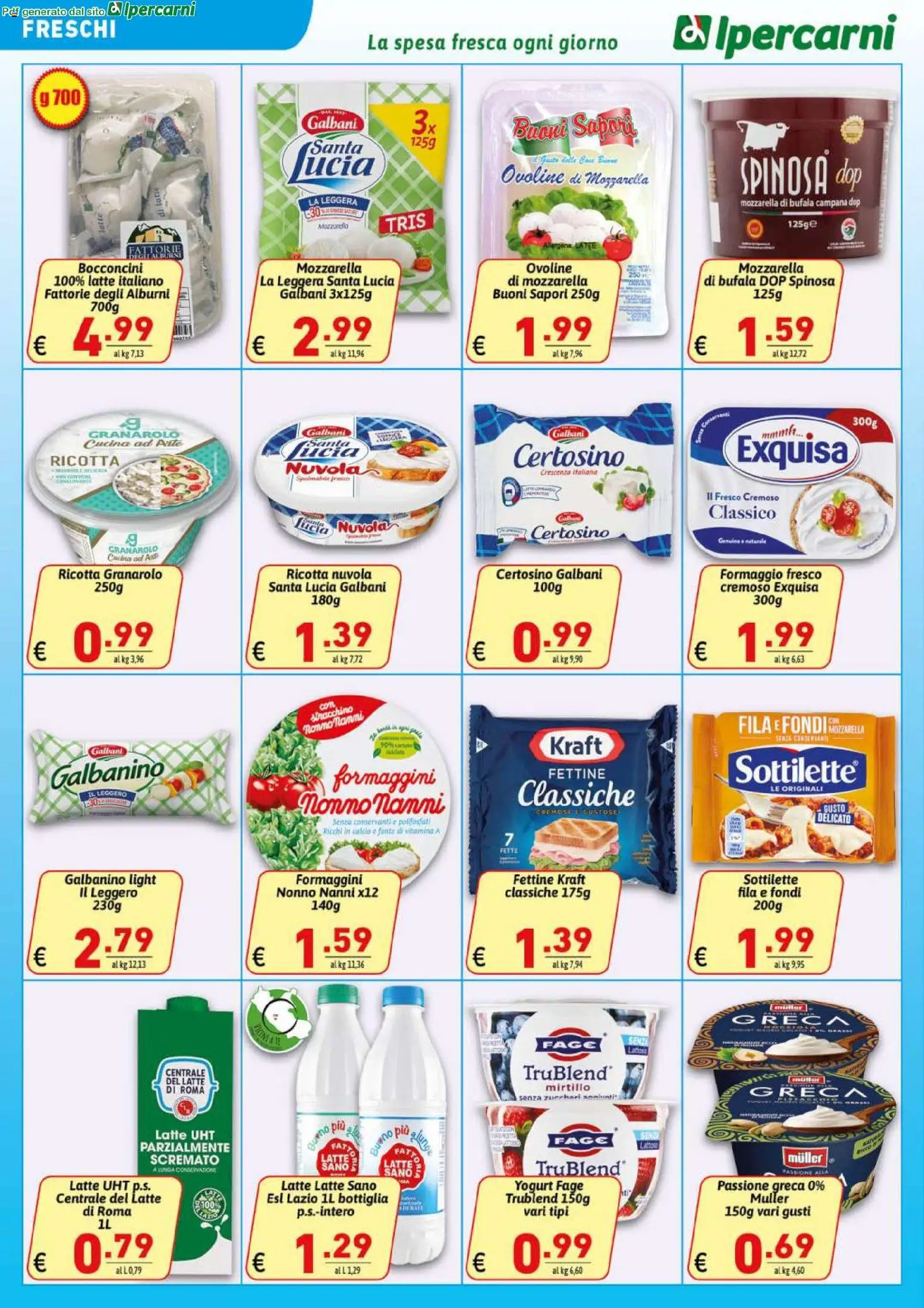 Volantino Ipercarni del 07.04.2026 | Pagina: 8 | Prodotti: Stracchino, Ricotta, Crescenza, Bottiglia