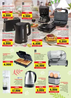 Interspar Tavasz katalógus - amely érvényes a következő dátumtól: 04.03.2026 | Oldal: 9 | Termékek: Gofrisütő, Kávéfőző, Szendvicssütő, Kenyérpirító