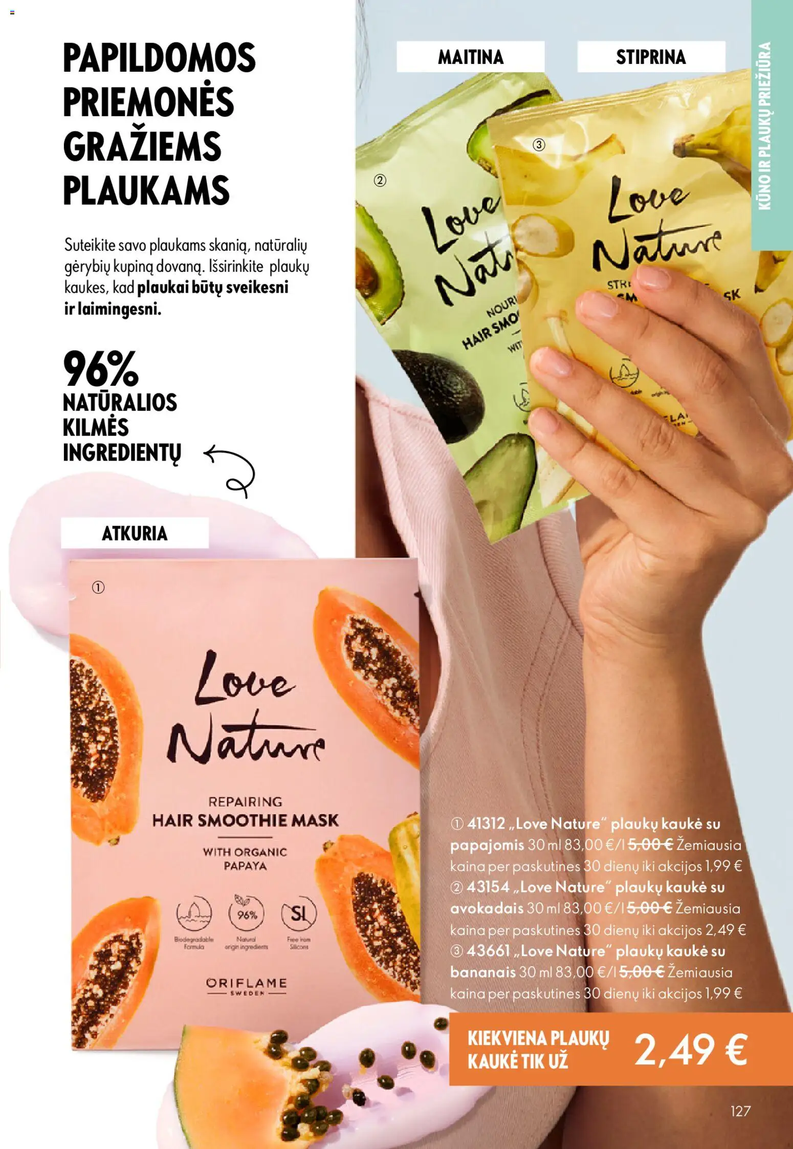 Oriflame akcijos nuo 31.12.2025 | Puslapis: 127 | Prekių: Plaukų kaukė, Kaukė