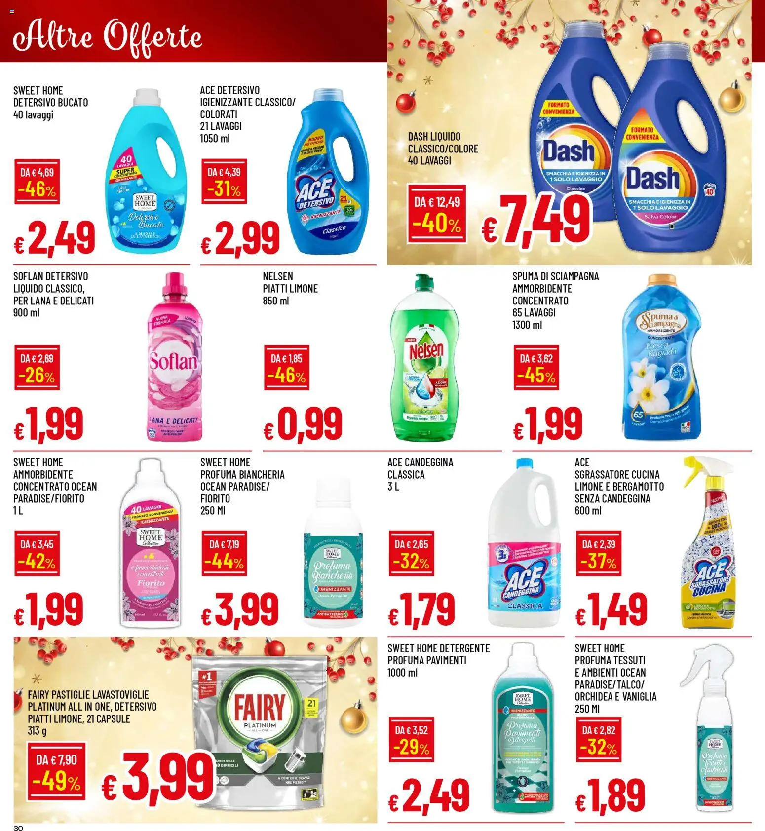 Volantino Galassia del 15.12.2025 | Pagina: 30 | Prodotti: Ammorbidente, Candeggina, Sgrassatore, Orchidea