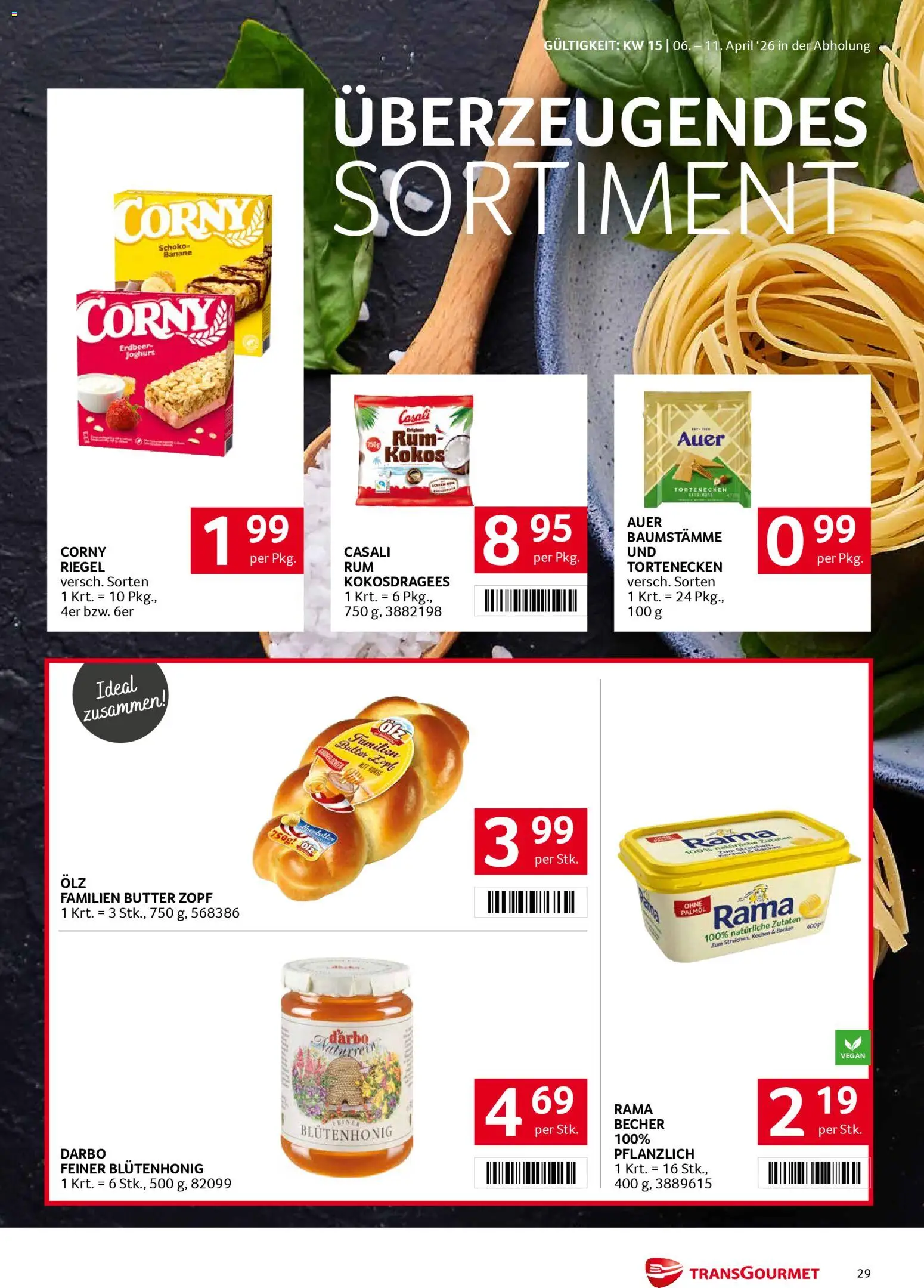 Transgourmet Flugblatt gültig ab 06.04.2026 | Seite: 29 | Produkte: Butter