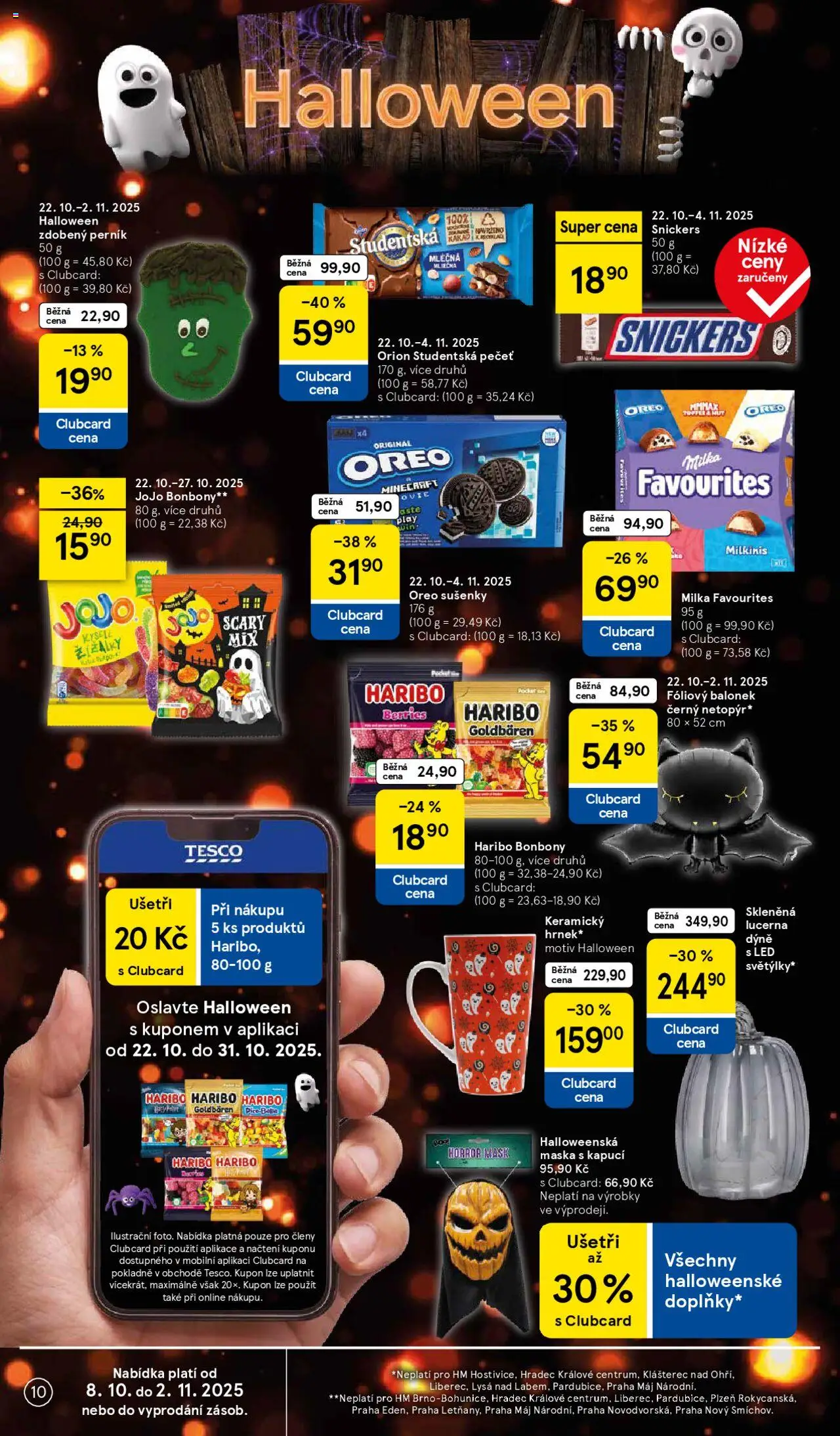 Tesco leták - Hypermarket od 22.10.2025 | Strana: 10 | Produkty: Milka, Hrnek, Cookies, Oreo