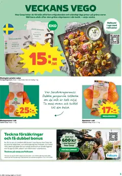 Coop Daglivs - erbjudanden - Förhandsvisning av reklamblad från butik Coop Daglivs aktuell från 02.02.2026 | Sida: 3 | Produkter: Galler, Halloumi, Apelsiner, Potatis