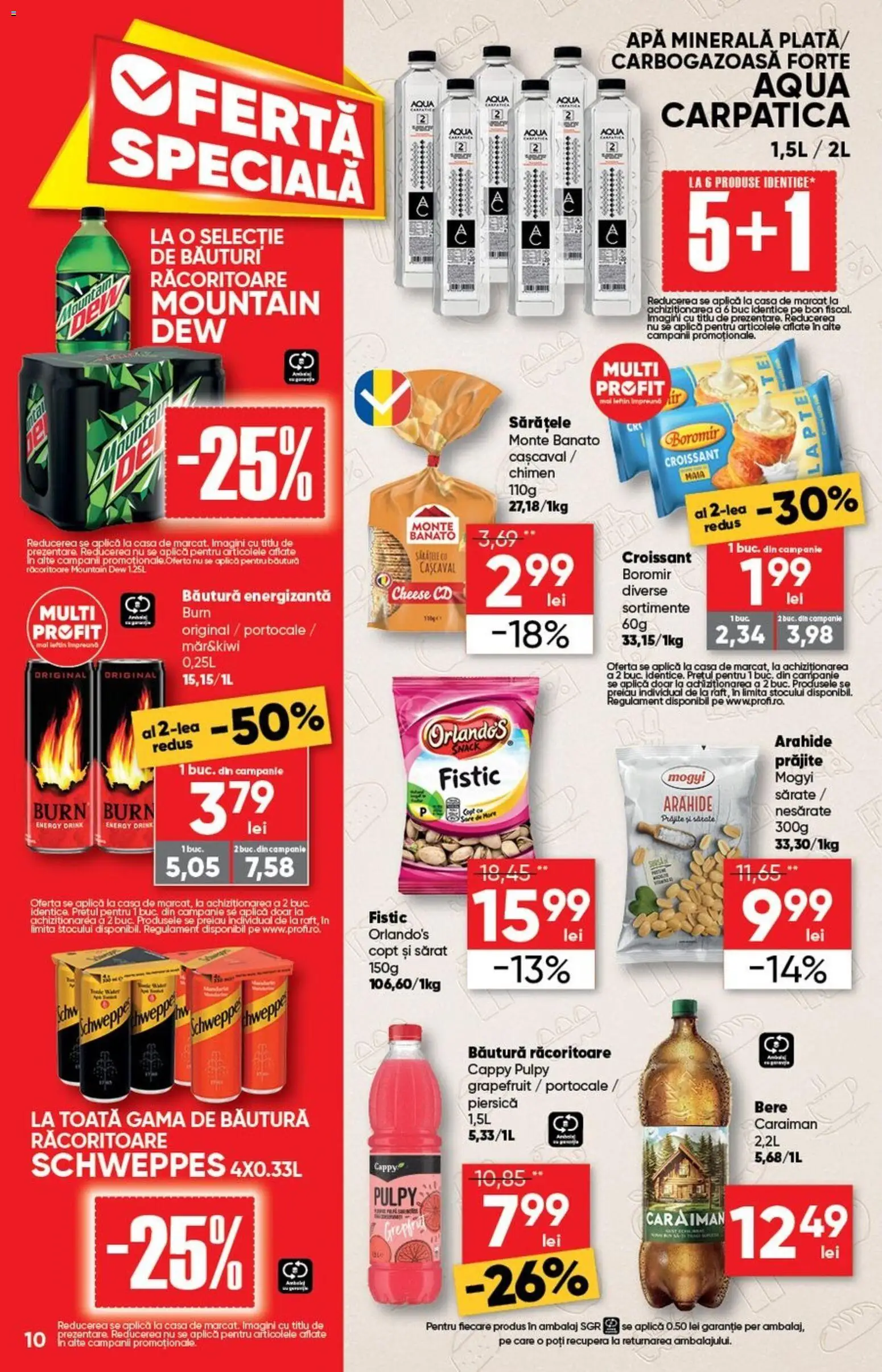 Noul catalog Profi – valabil de la 26.11.2025 | Pagină: 10 | Produse: Piersică, Yazı tahtası kalemi, Arahide, Băutură energizantă