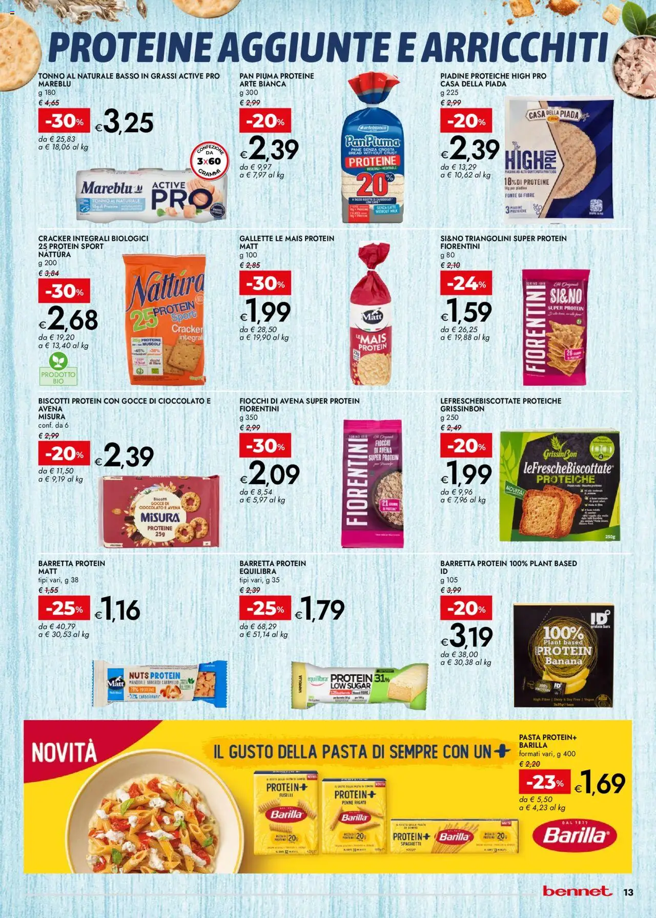 Volantino bennet del 14.08.2025 | Pagina: 13 | Prodotti: Pane, Tonno, Barretta, Arachidi