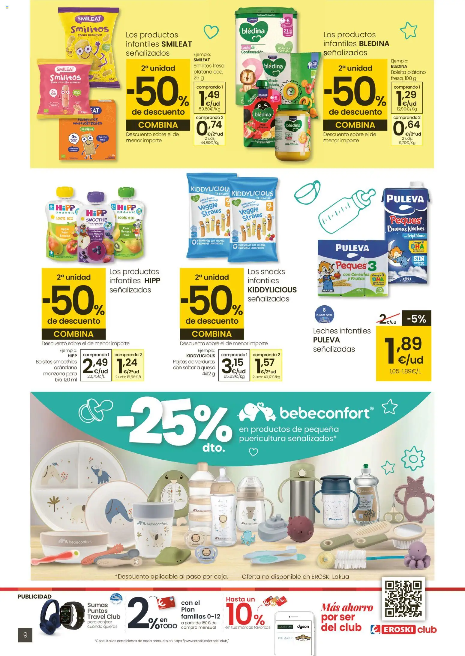 Eroski - Oh Qué peke │ válido desde el 29.01.2026 | Página: 9 | Productos: Leche, Cereales, Kiwi, Manzana