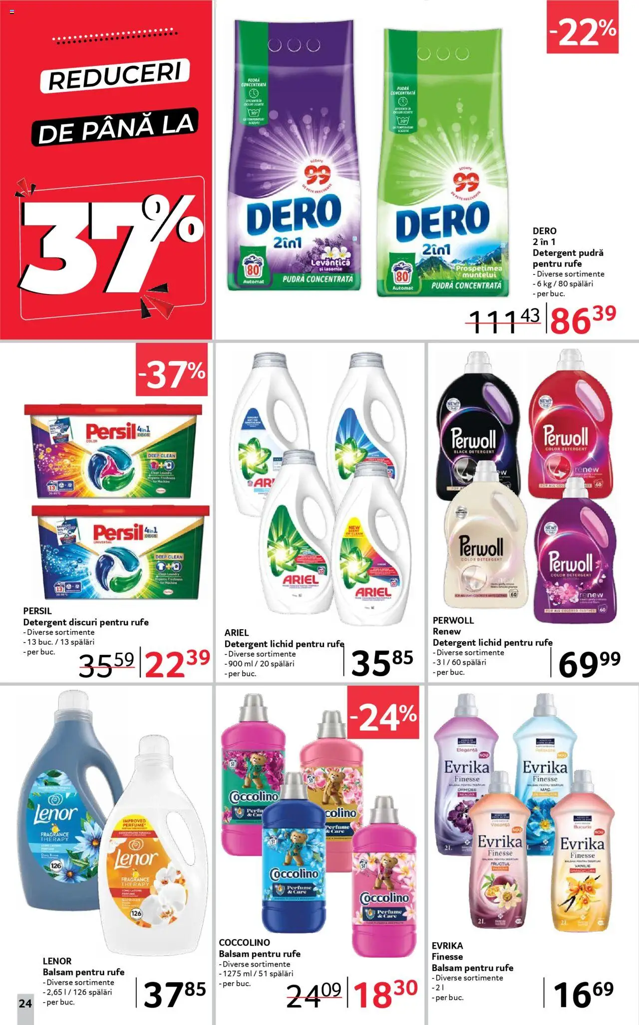 Noul catalog Selgros – valabil de la 19.09.2025 | Pagină: 24 | Produse: Pudră, Balsam, Yorgan, Detergent