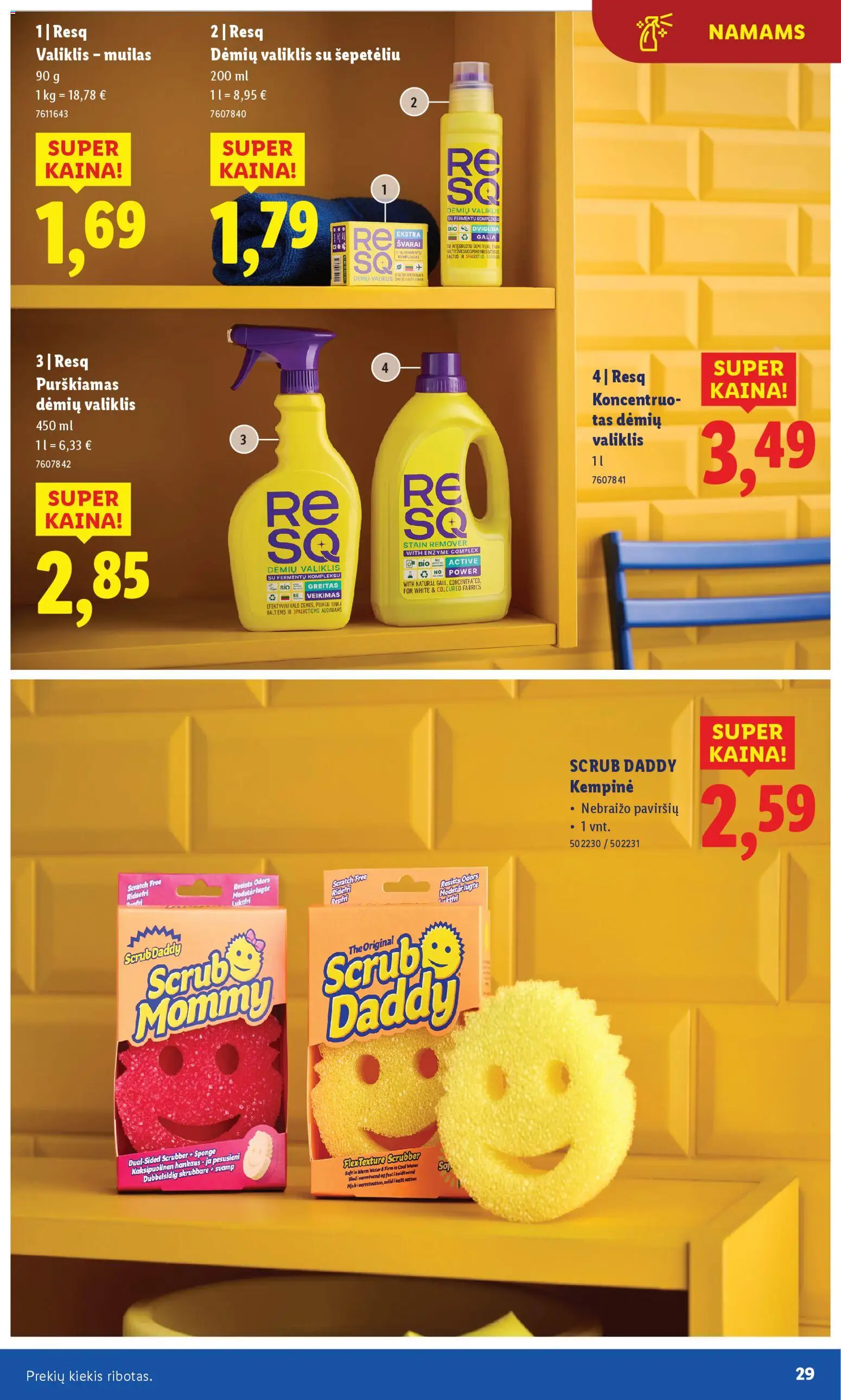 LIDL akcijos nuo 03.11.2025 | Puslapis: 29 | Prekių: Muilas, Dėmių valiklis