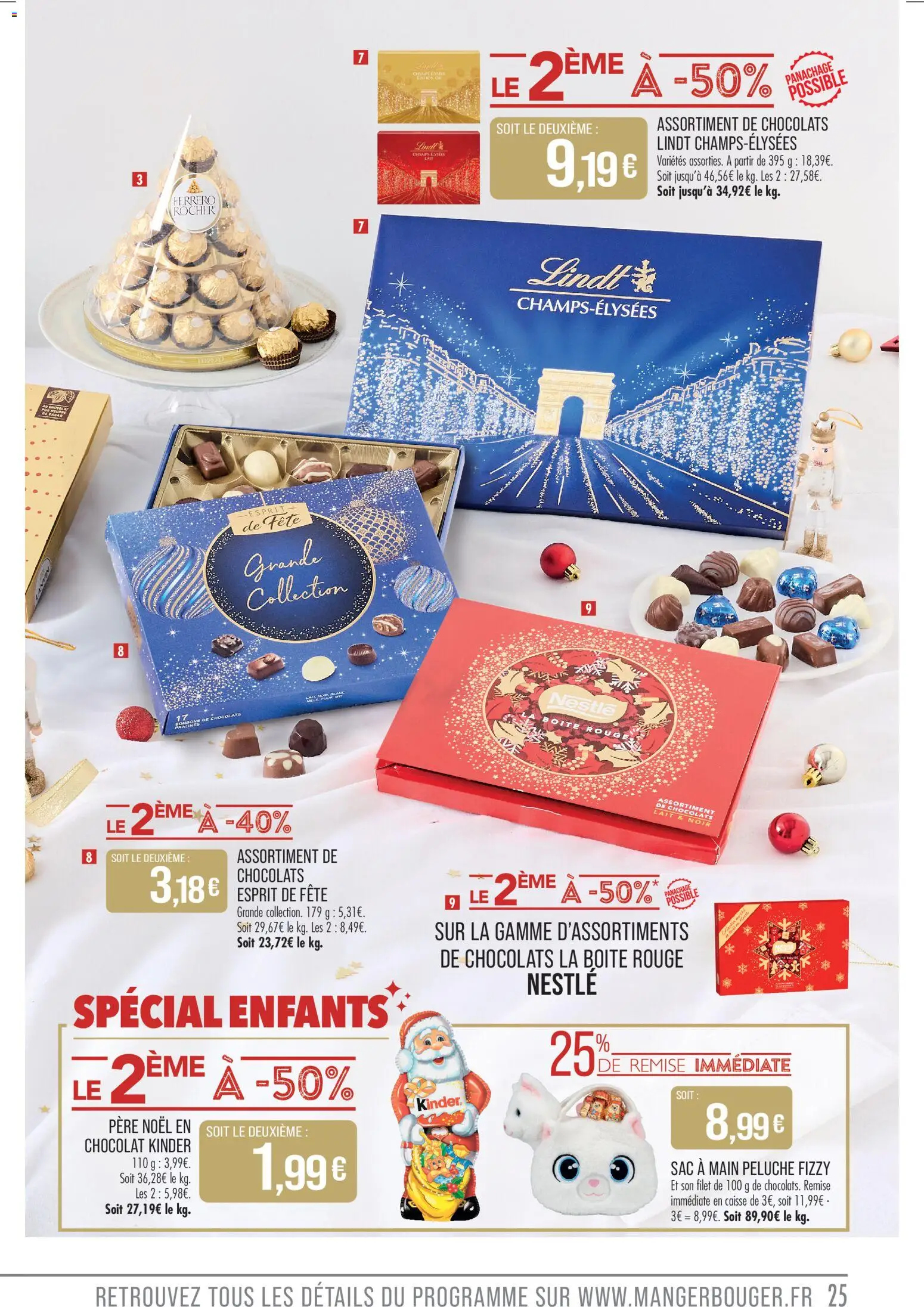 {H1} | Page: 25 | Produits: Peluche, Chocolat, Sac à main, Lindt