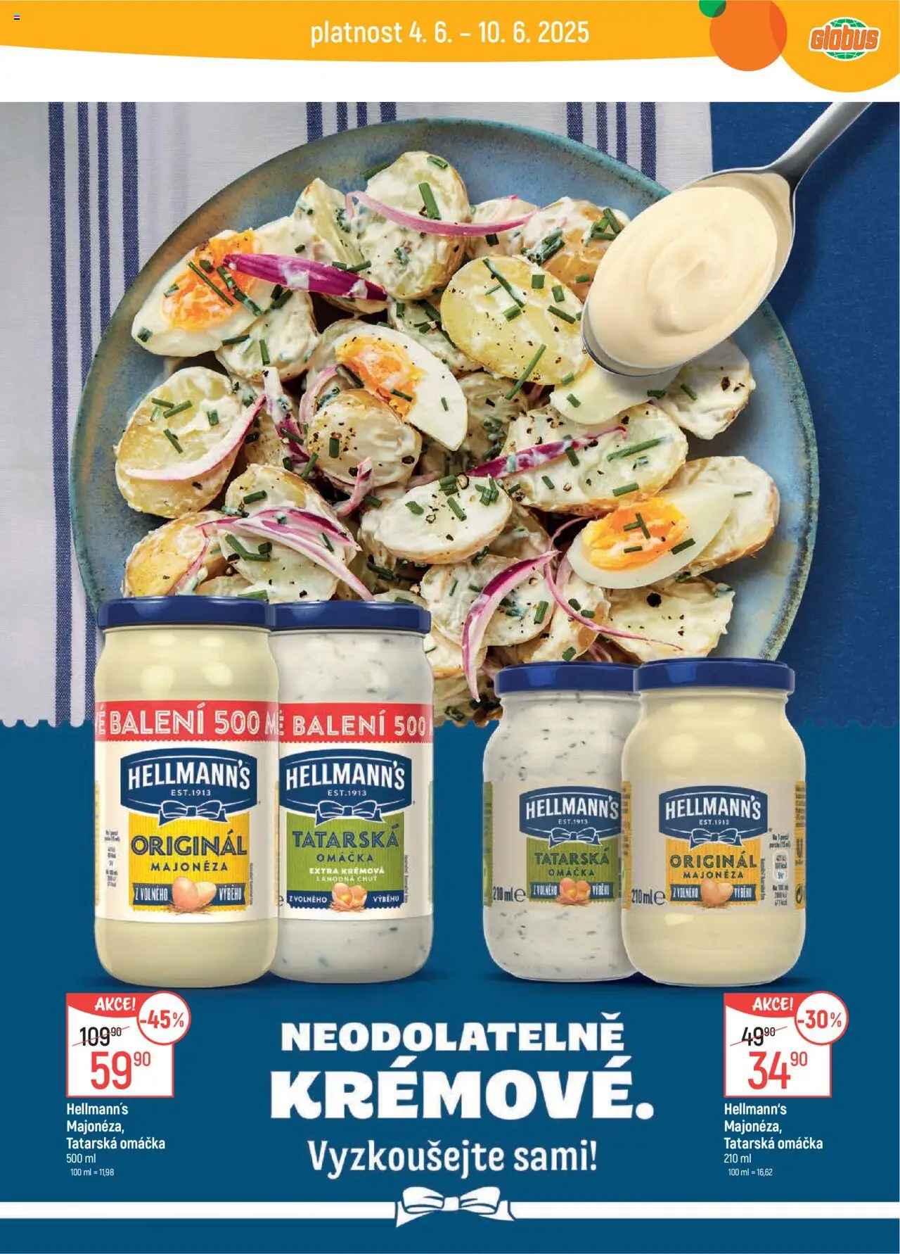 Globus leták - Trmice od 04.06.2025 | Strana: 28 | Produkty: Tatarská omáčka Hellmann's, Hellmann's, Majonéza, Tatarská omáčka