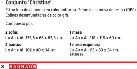 Vista previa Bauhaus Verano válido desde el 16.03.2026 | Página: 8 | Productos: Mesa