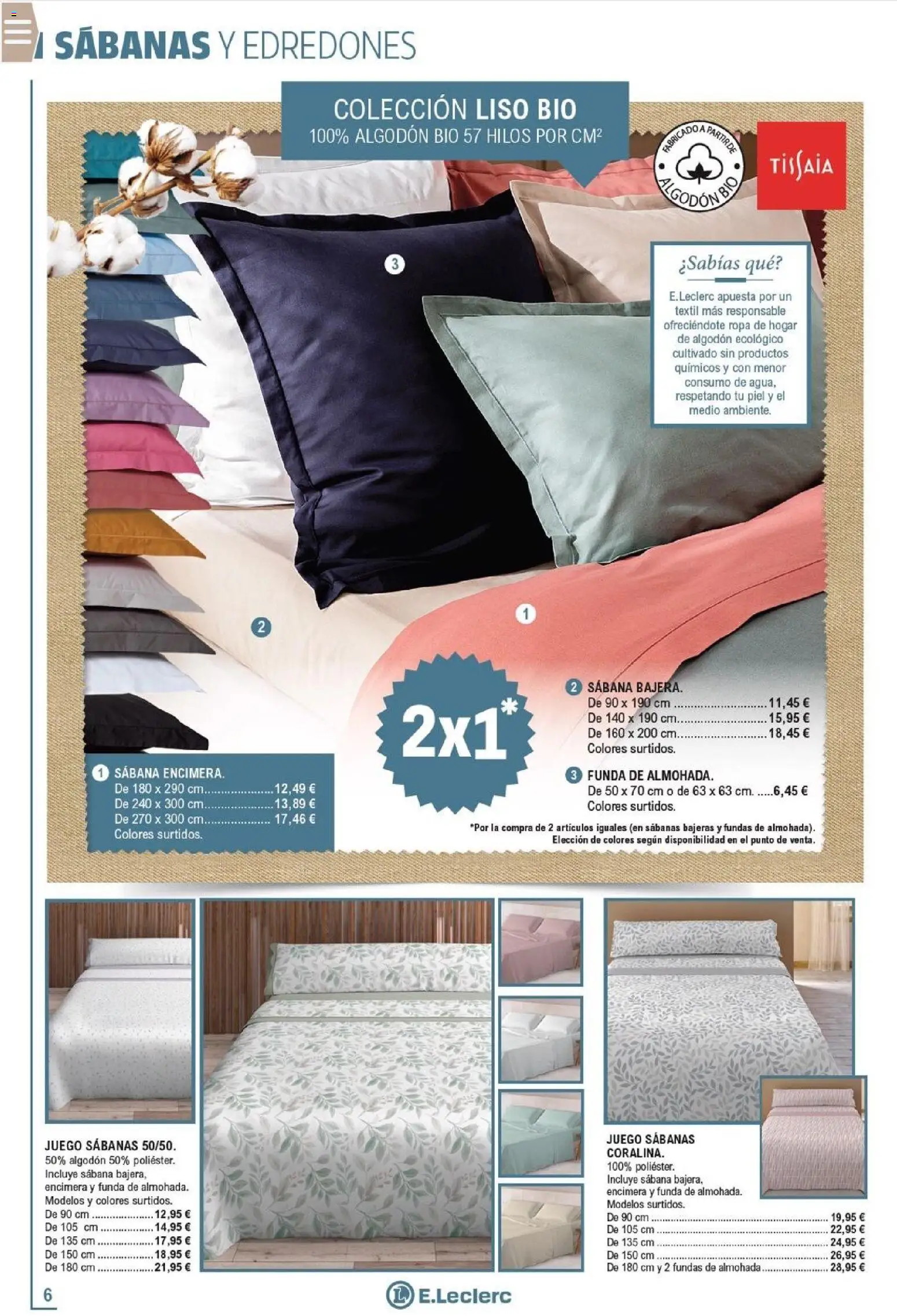 E.Leclerc folleto │ válido desde el 22.12.2025 | Página: 6 | Productos: Ropa, Funda, Almohada