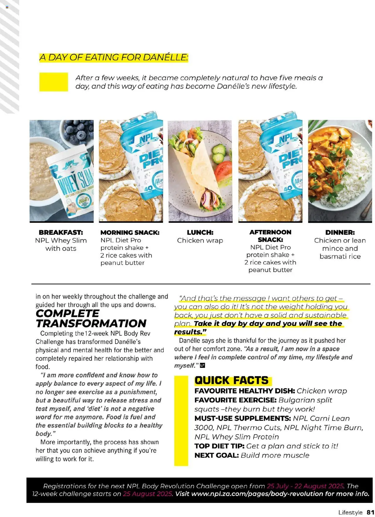 Dis-Chem Living Fit │ valid from 01.05.2025 | Page: 83 | Products: Rice cakes, Chicken, Rice, Supplements