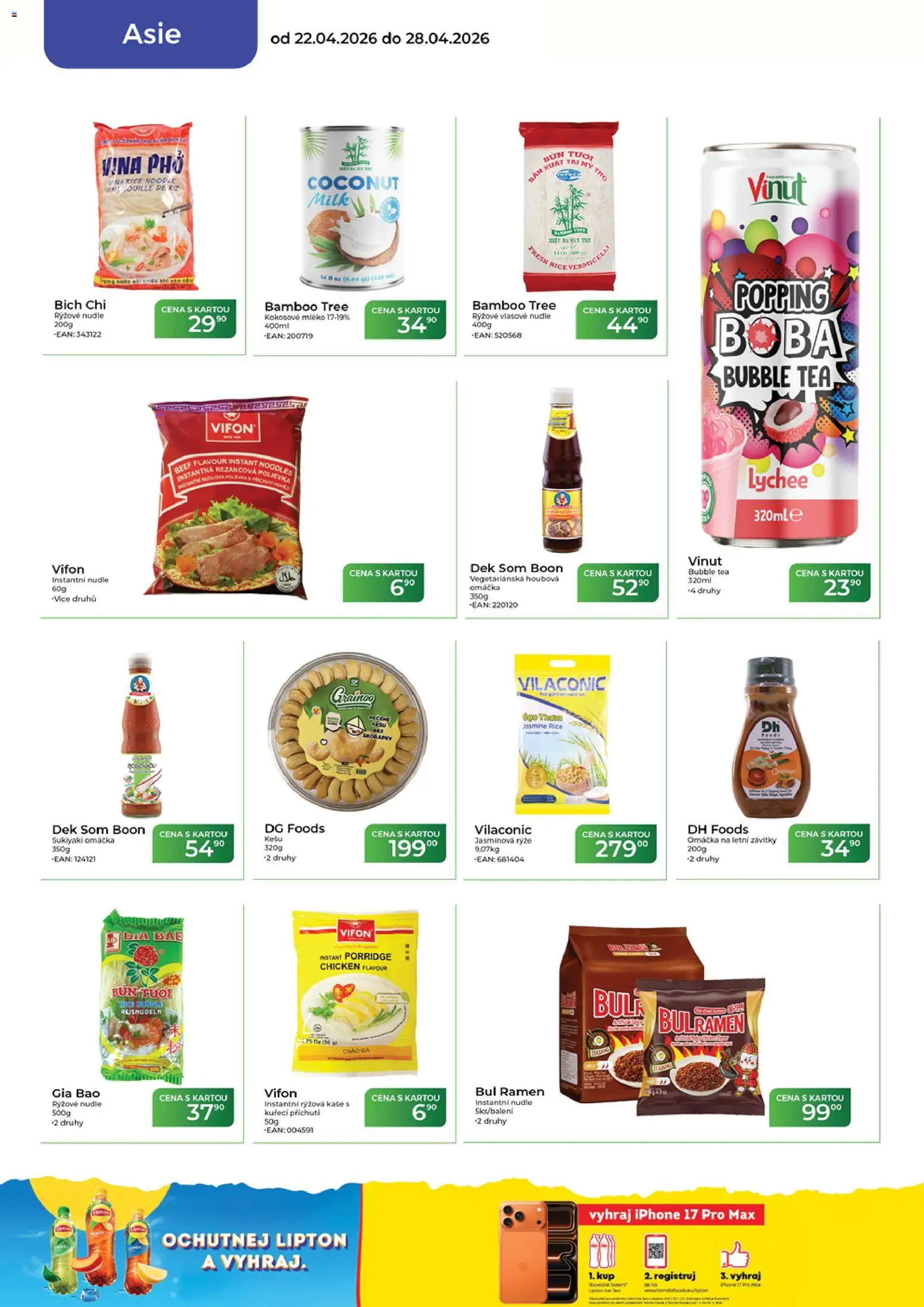 Tamda Foods leták od 22.04.2026 | Strana: 48 | Produkty: Kešu, Mléko, Jasmínová rýže, Nudle