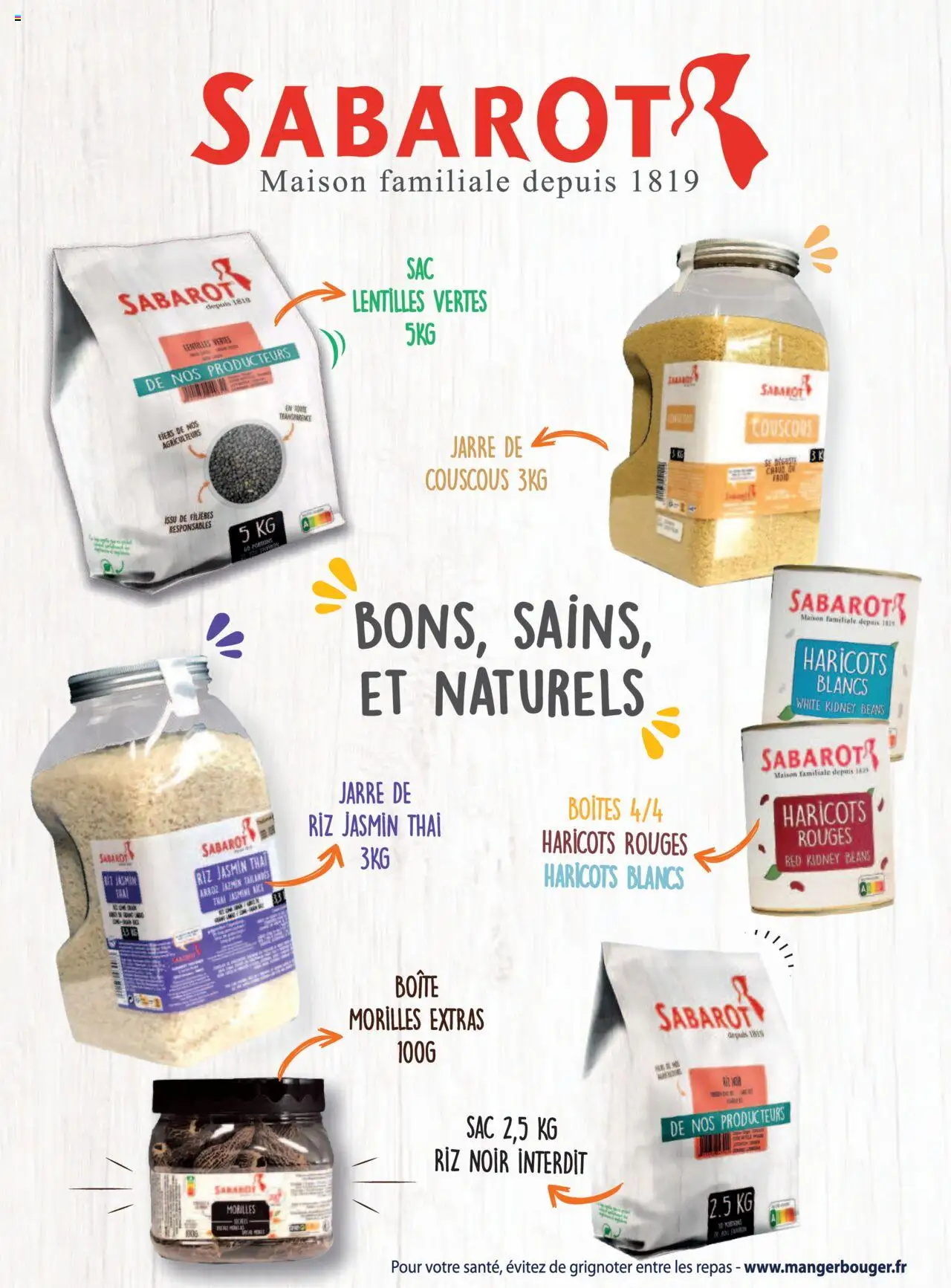  | Page: 121 | Produits: Sac, Haricots rouges, Couscous, Riz