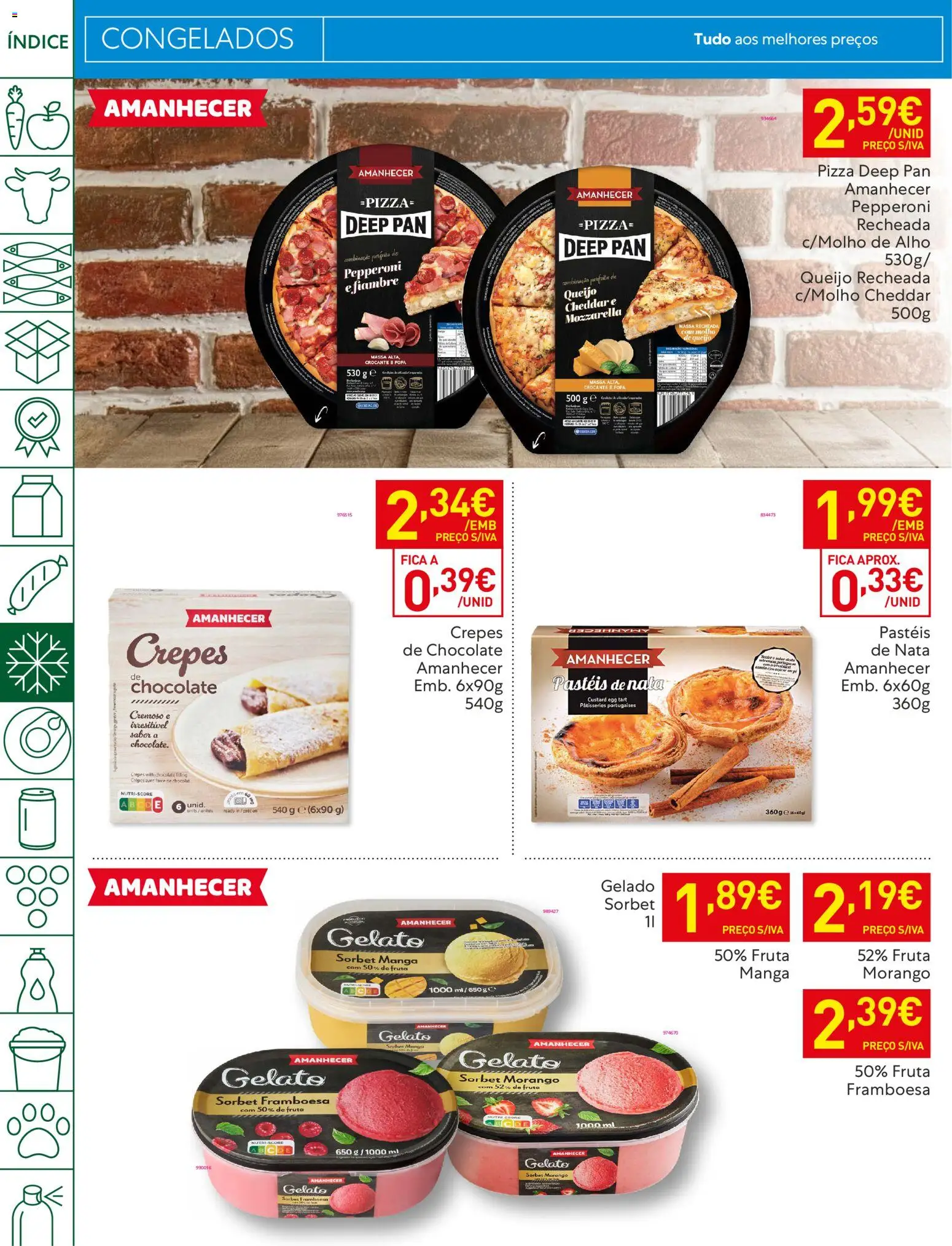 Recheio folheto │ válido de 06.01.2026 | Página: 20 | Produtos: Gelado, Chocolate, Cheddar, Massa