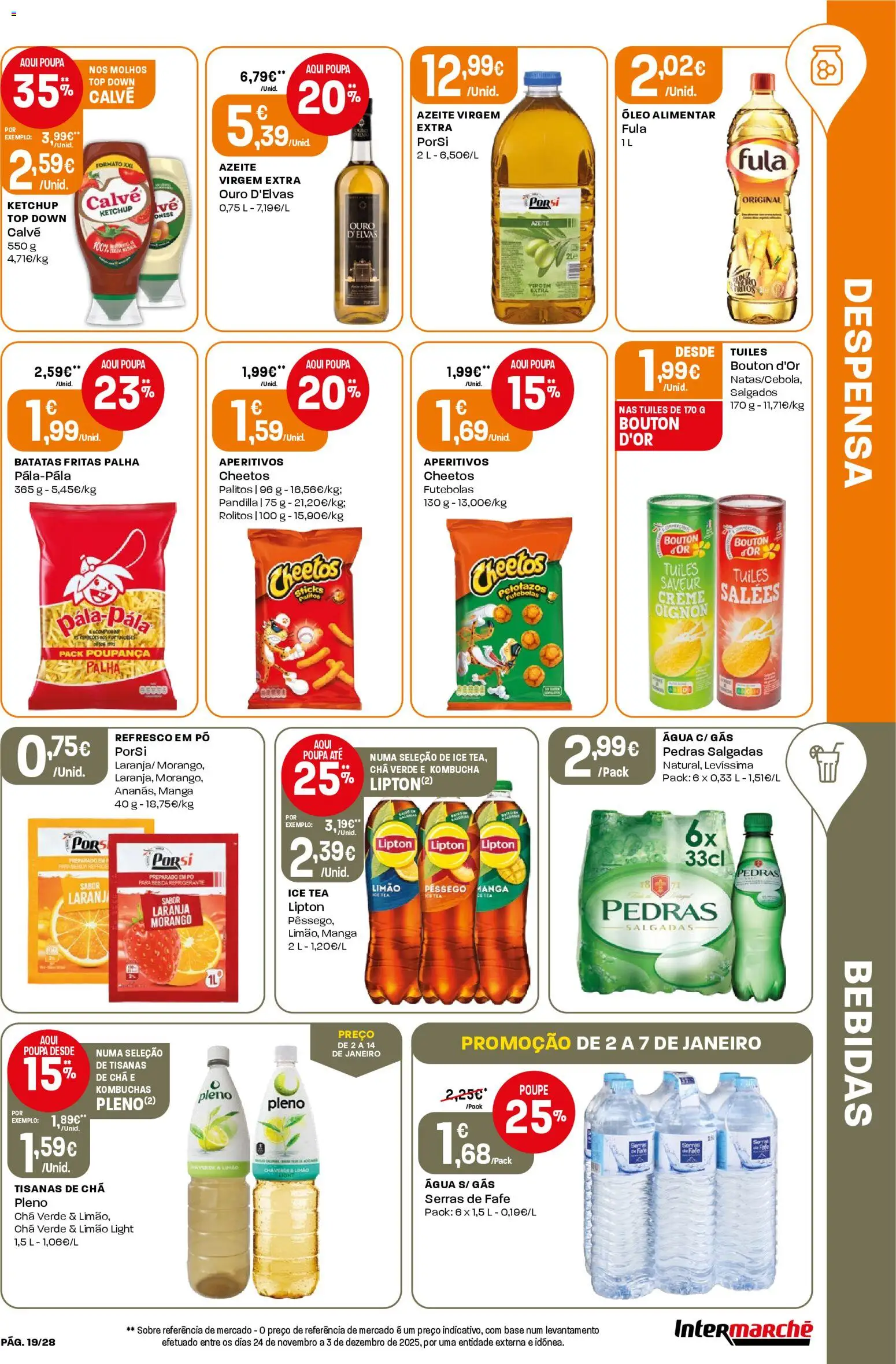 Intermarché folheto │ válido de 02.01.2026 | Página: 19 | Produtos: Refrigerante, Chá, Ketchup, Creme
