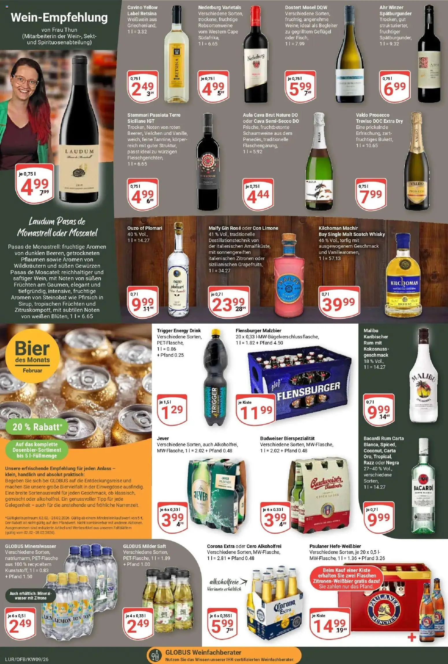 Globus Prospekt Hamburg – gültig ab 23.02.2026 | Seite: 17 | Produkte: Whisky, Energy, Prosecco, Saft