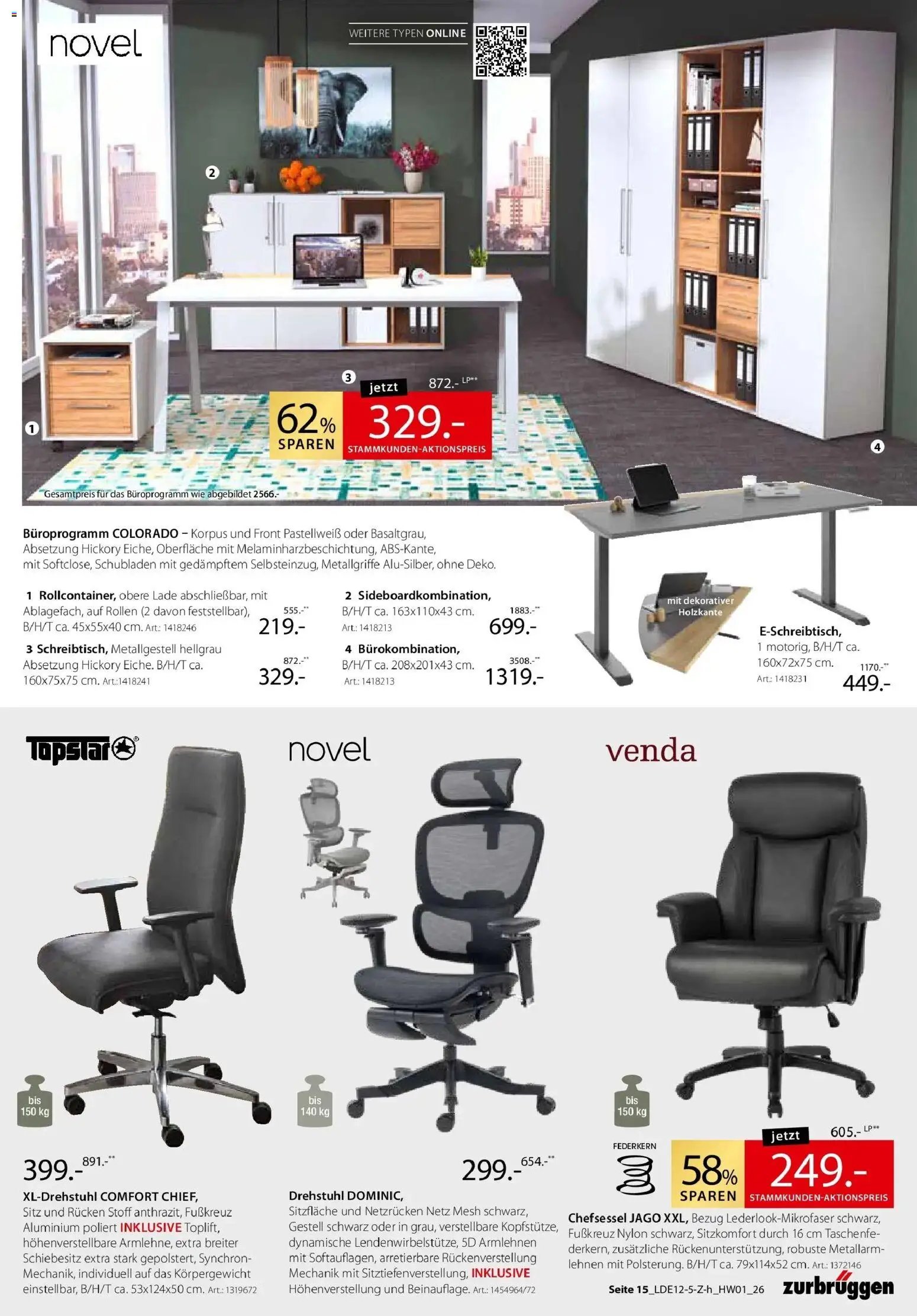 Zurbrüggen - Zurbrüggen: Ihr Einrichtungshaus der Extraklasse – gültig ab 18.01.2026 | Seite: 25 | Produkte: Chefsessel