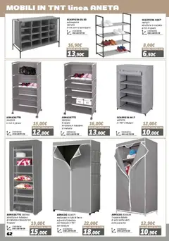 Anteprima del volantino Orizzonte Mobile catalogo valido a partire dal 16.01.2026 | Pagina: 62 | Prodotti: Ripiano, Abiti, Scarpiera, Armadio