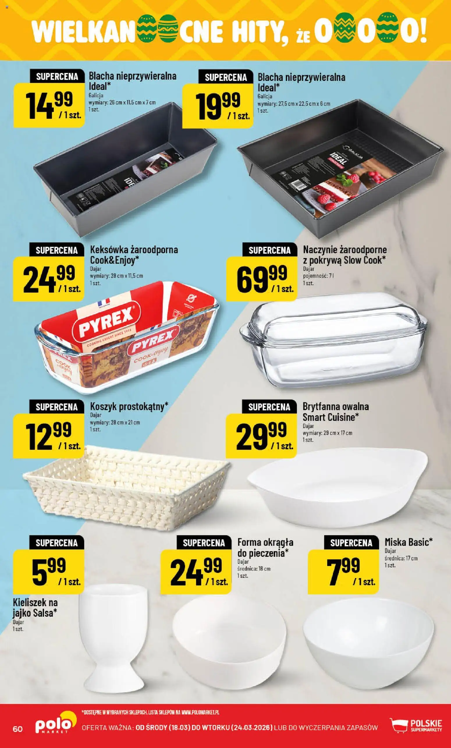 POLOmarket gazetka od 18.03.2026 | Strona: 60 | Produkty: Naczynie żaroodporne