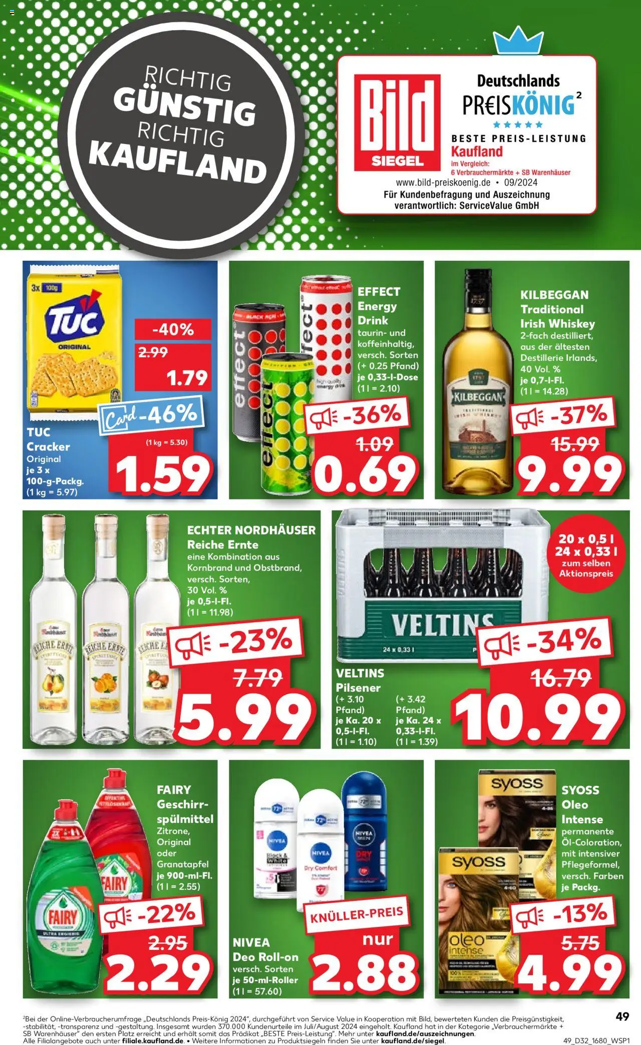 Kaufland prospekt Speyer	 - gültig ab dem 07.08.2025 | Seite: 49 | Produkte: Granatapfel, Energy, Whiskey, Veltins