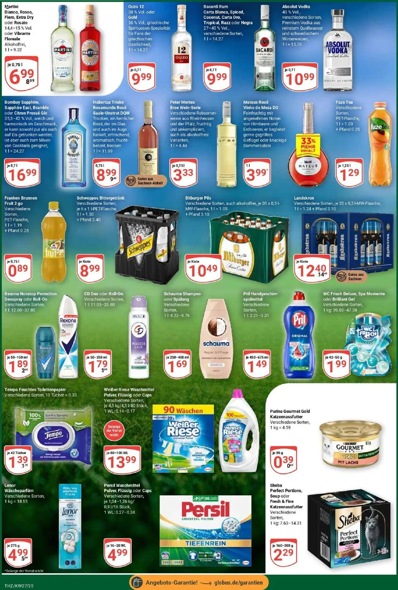 Globus prospekt Zeitz	 - gültig ab dem 29.06.2025 | Seite: 8 | Produkte: Bitburger, Pils, Wasser, Vodka