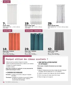 Brico E.Leclerc - Prévisualisation de Brico E.Leclerc Guide décoriaton & luminaire | Varennes sur seine valide à partir de 01.04.2025 | Page: 18 | Produits: Rideau