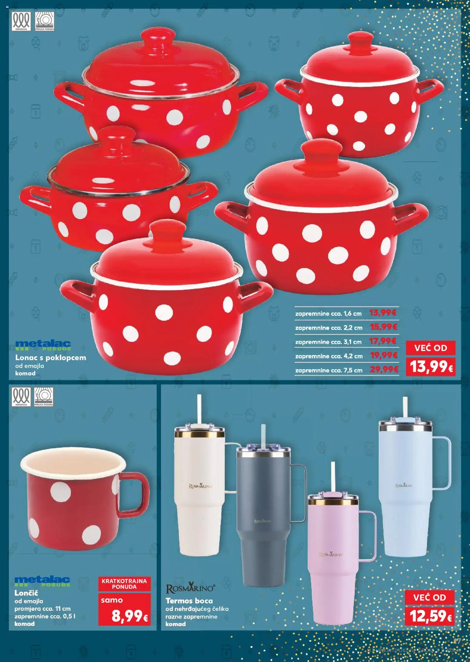 Kaufland katalog | vrijedi od 27.12.2025 | Stranica: 17 | Proizvodi: Perilica posuđa, Lonac, Termos