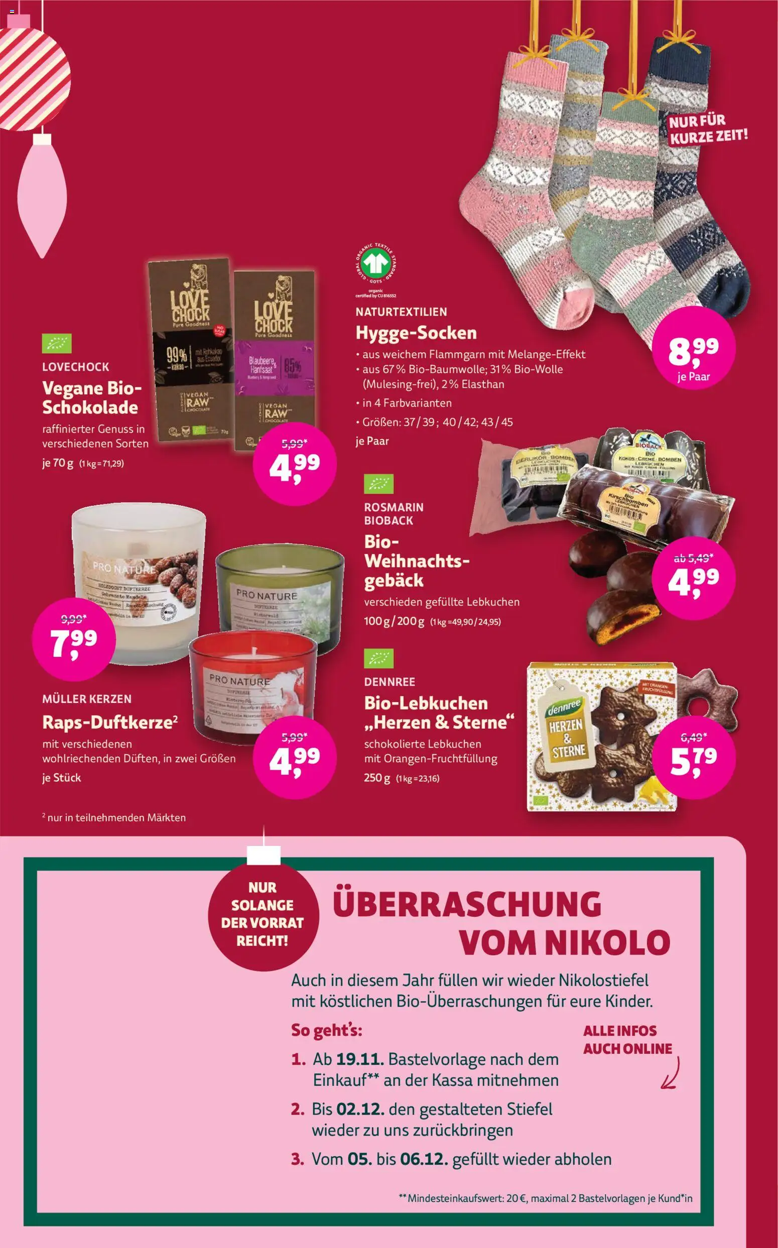 Denns BioMarkt Angebote gültig ab 19.11.2025 | Seite: 12 | Produkte: Stiefel, Schokolade