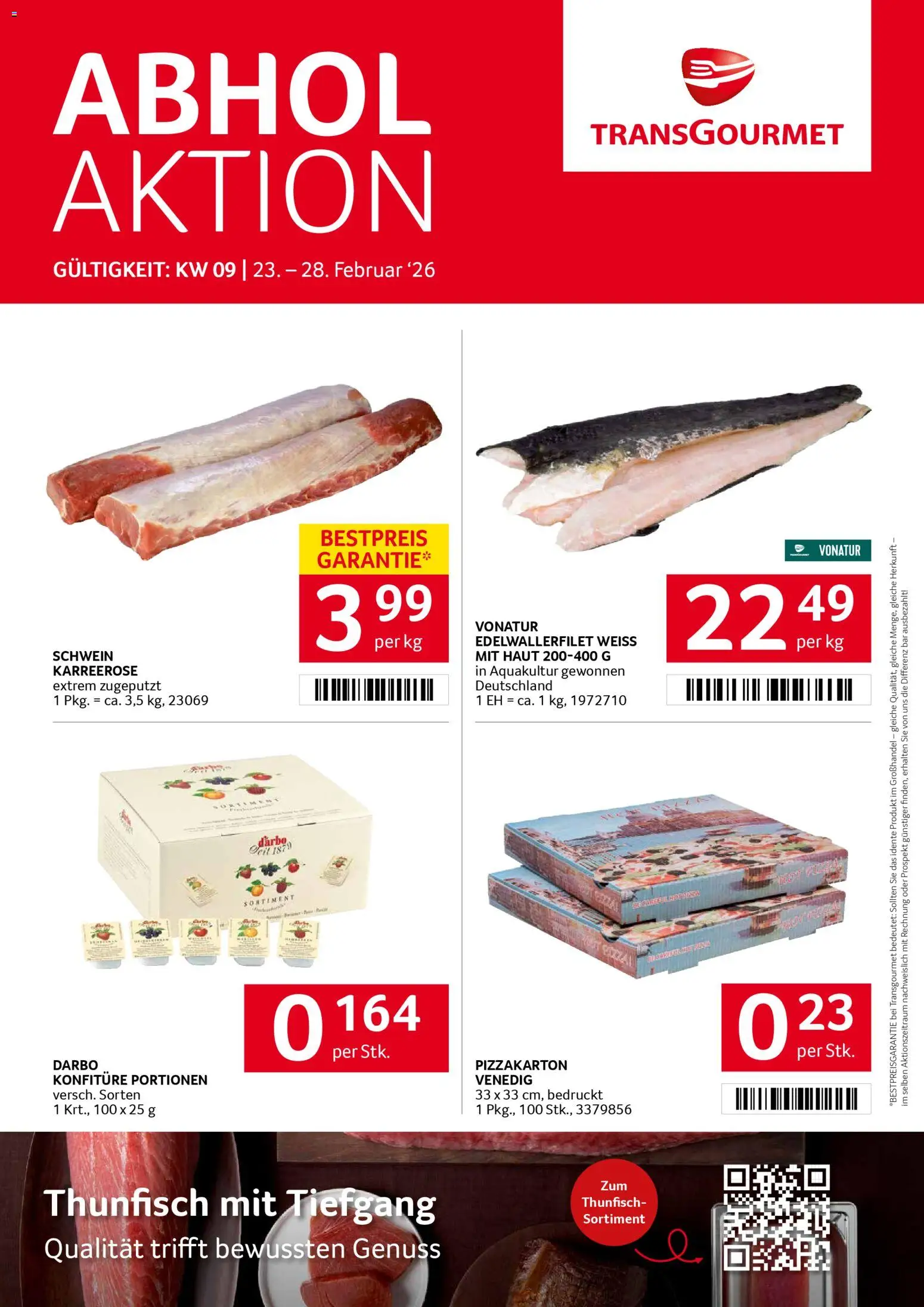 Transgourmet Flugblatt gültig ab 23.02.2026 | Seite: 1